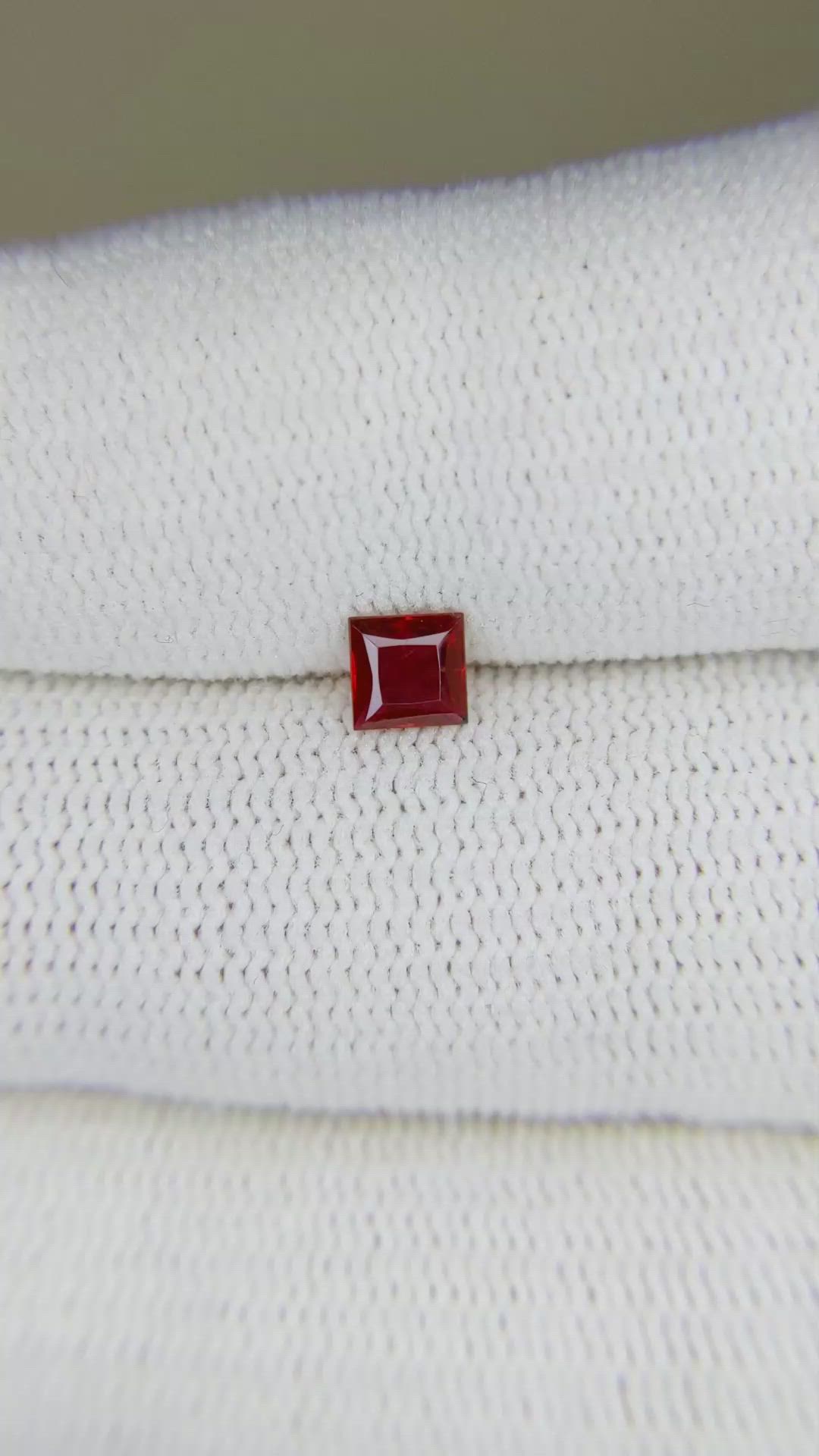 0.36 Ct. Ruby from Mozambique Size Video