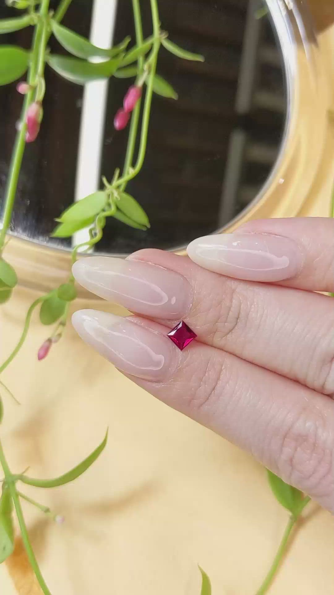 0.35 Ct. Ruby from Mozambique Size Video