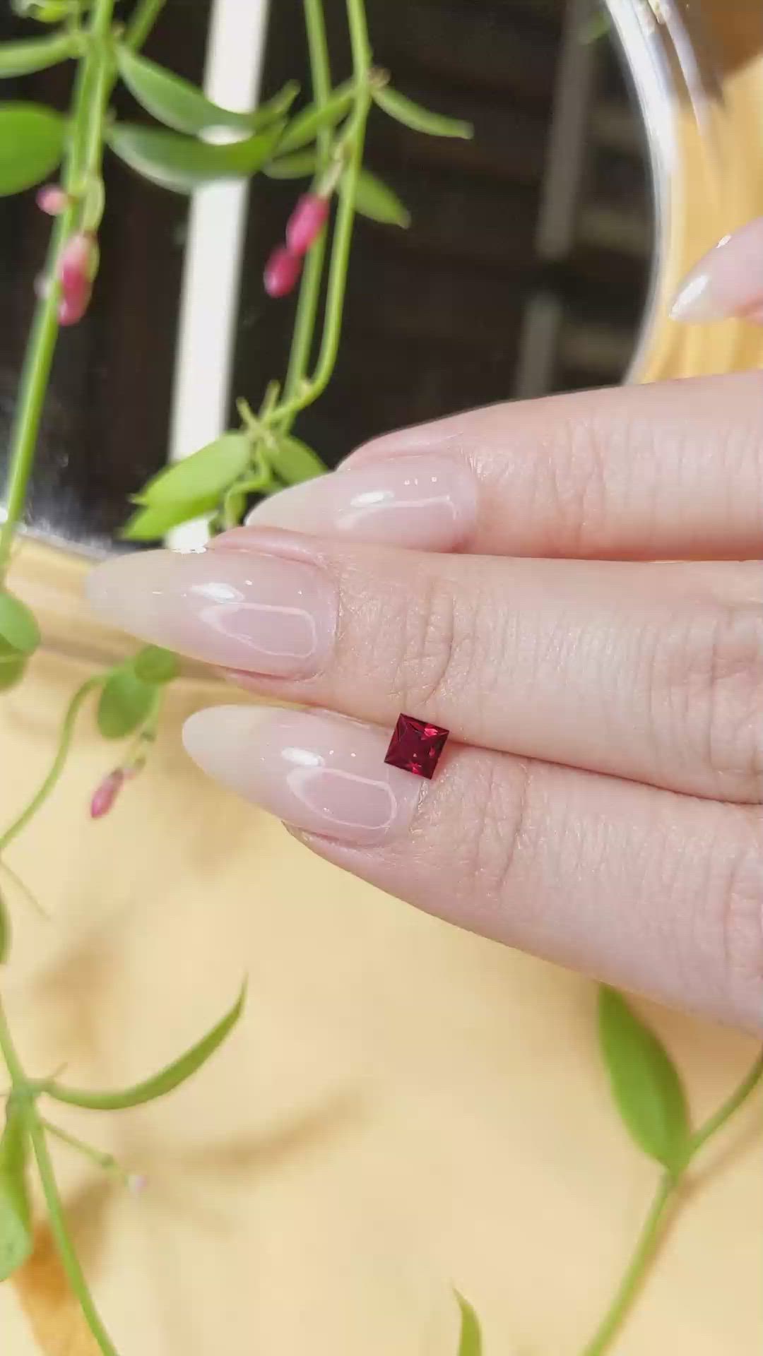 0.37 Ct. Ruby from Mozambique Size Video