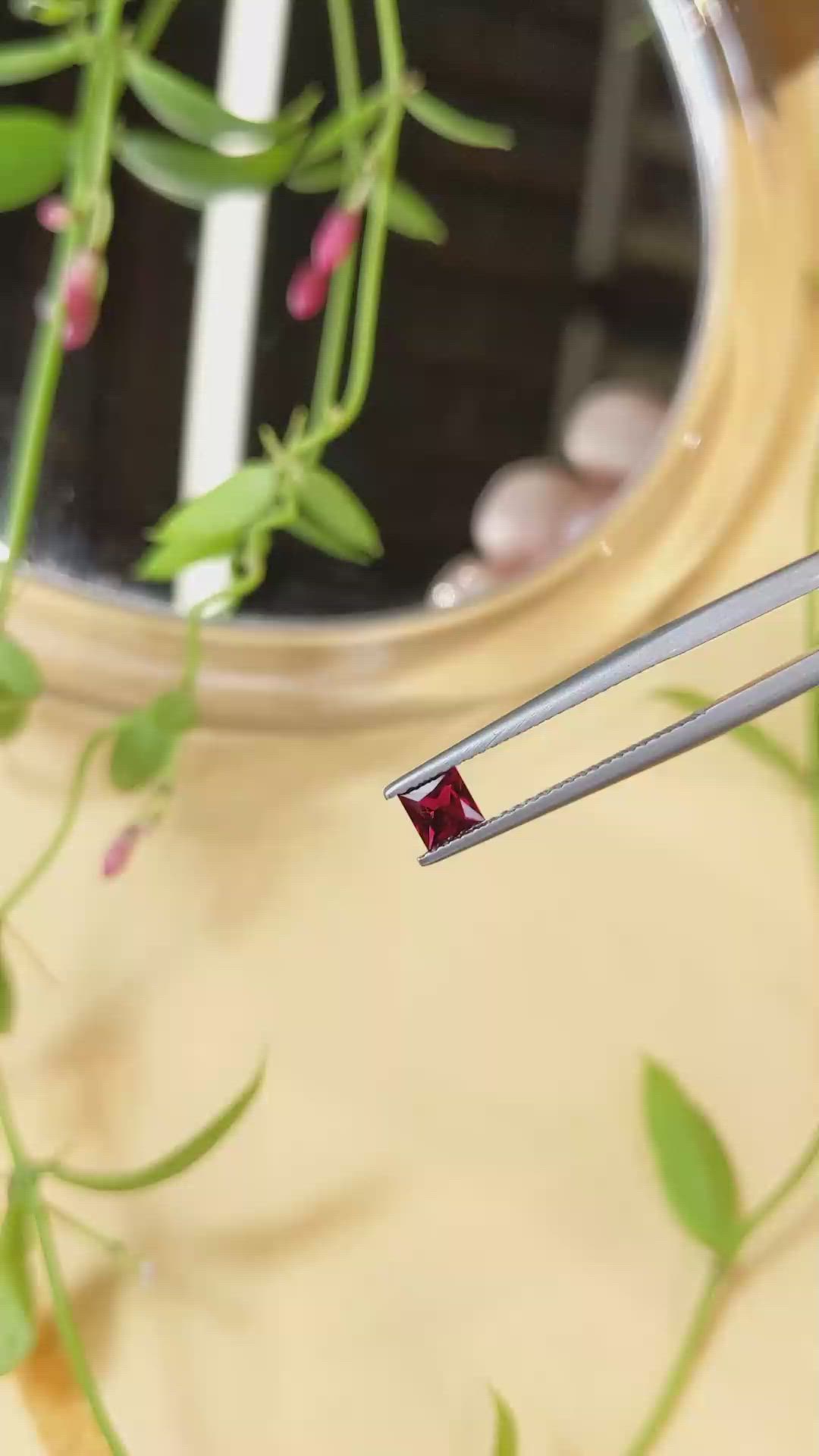 0.37 Ct. Ruby from Mozambique Size Video