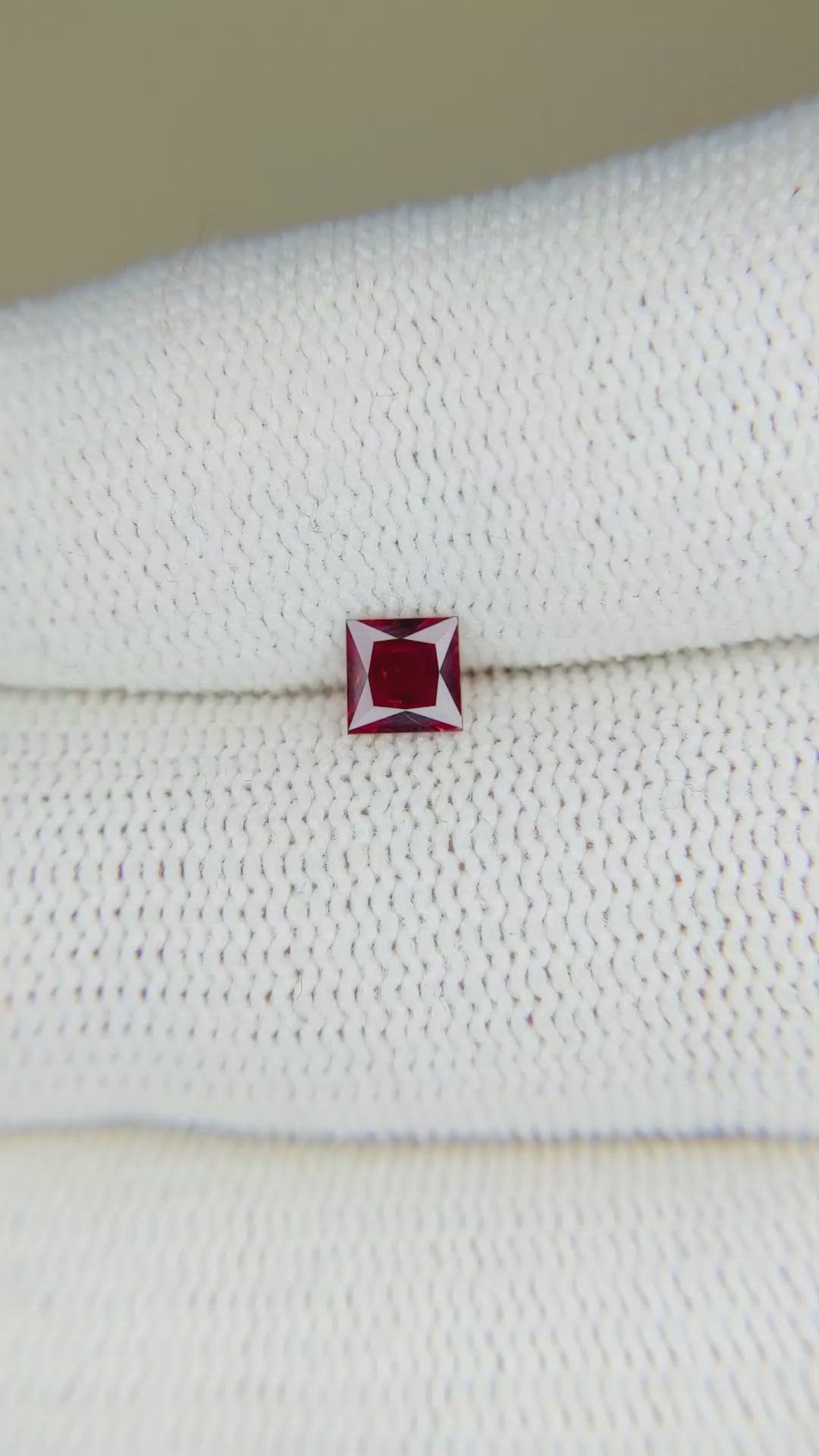 0.37 Ct. Ruby from Mozambique Size Video