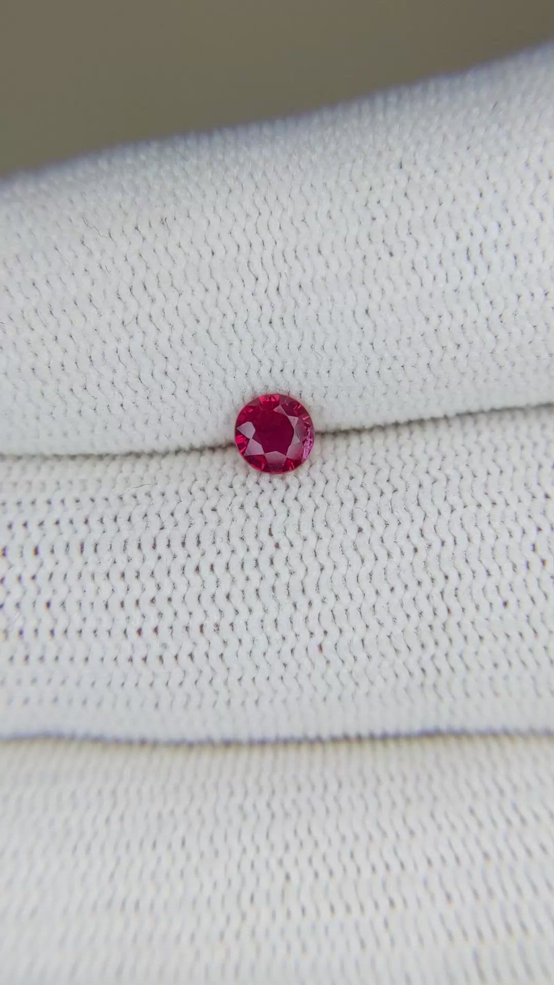 0.37 Ct. Ruby from Thailand Size Video