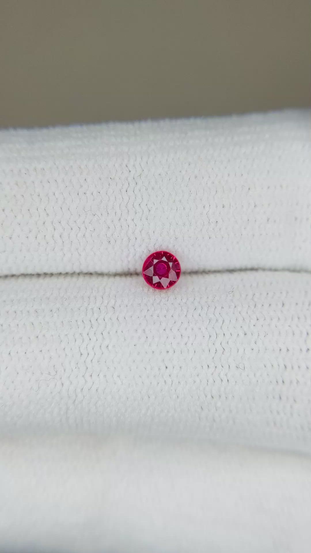 0.25 Ct. Ruby from Thailand Size Video