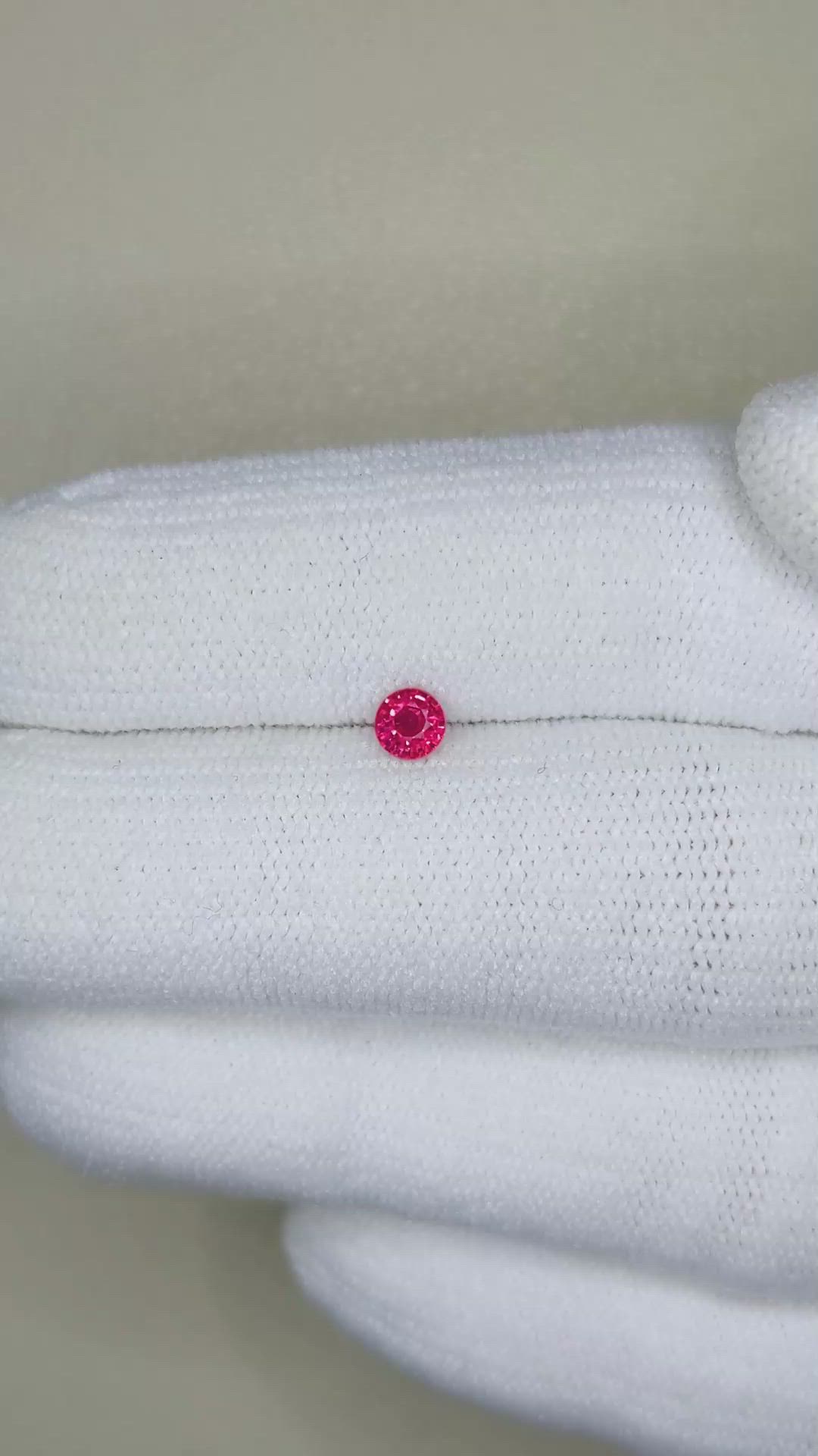 0.25 Ct. Ruby from Thailand Size Video