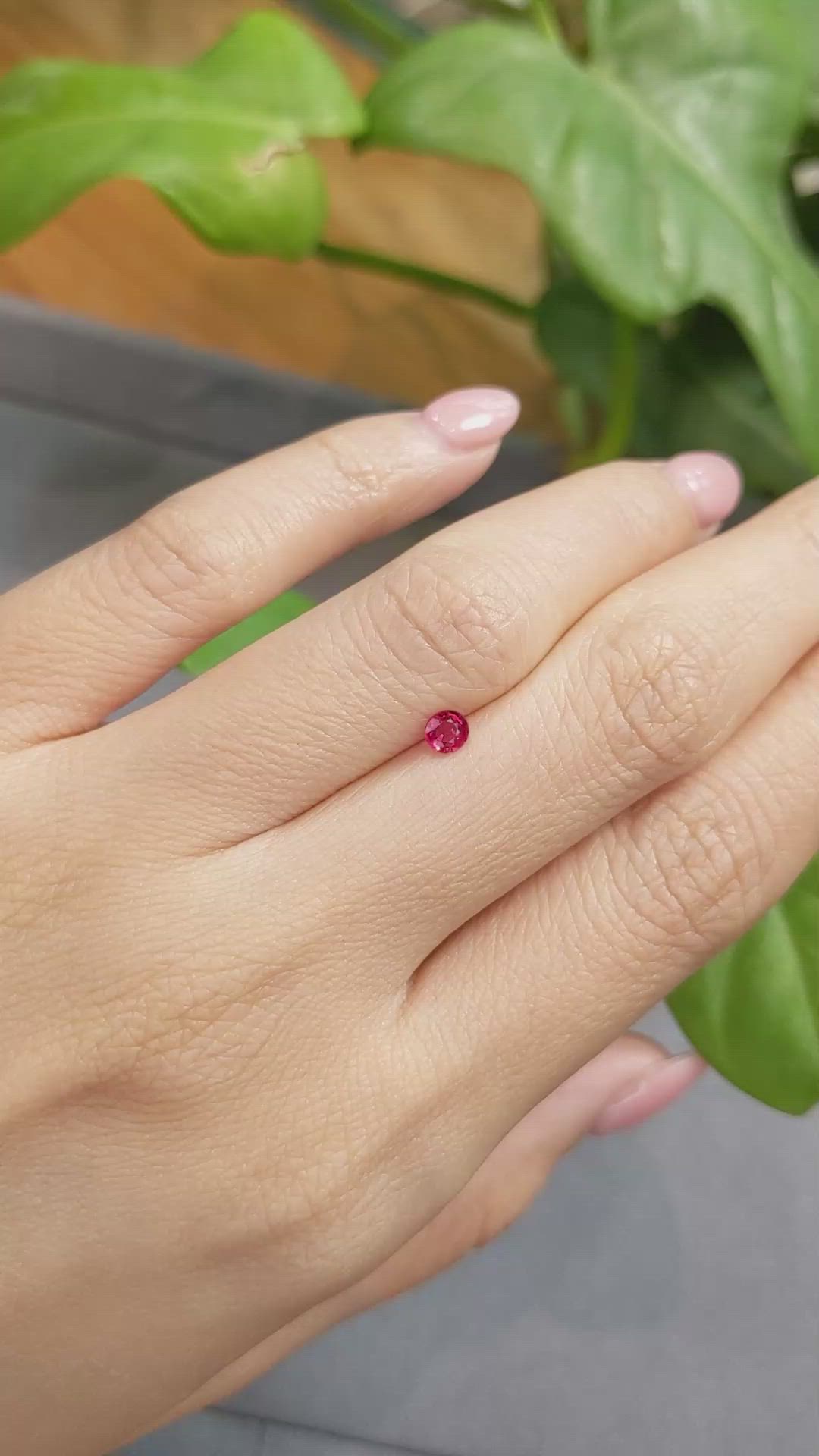 0.24 Ct. Ruby from Thailand Size Video