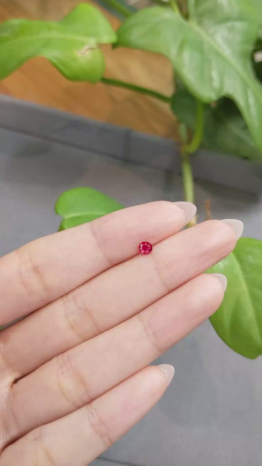 0.24 Ct. Ruby from Thailand Size Video