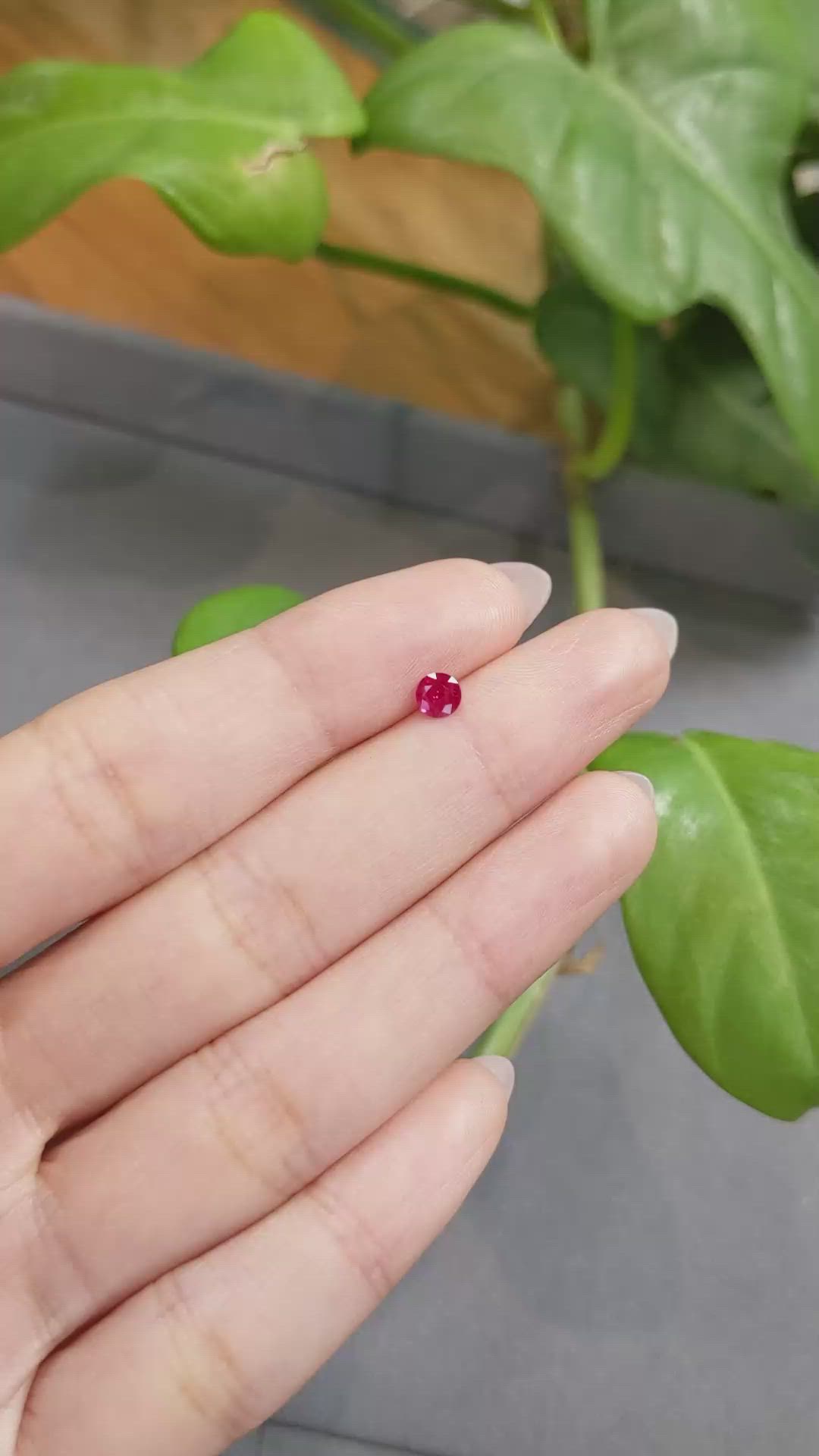 0.37 Ct. Ruby from Burma (Myanmar) Size Video