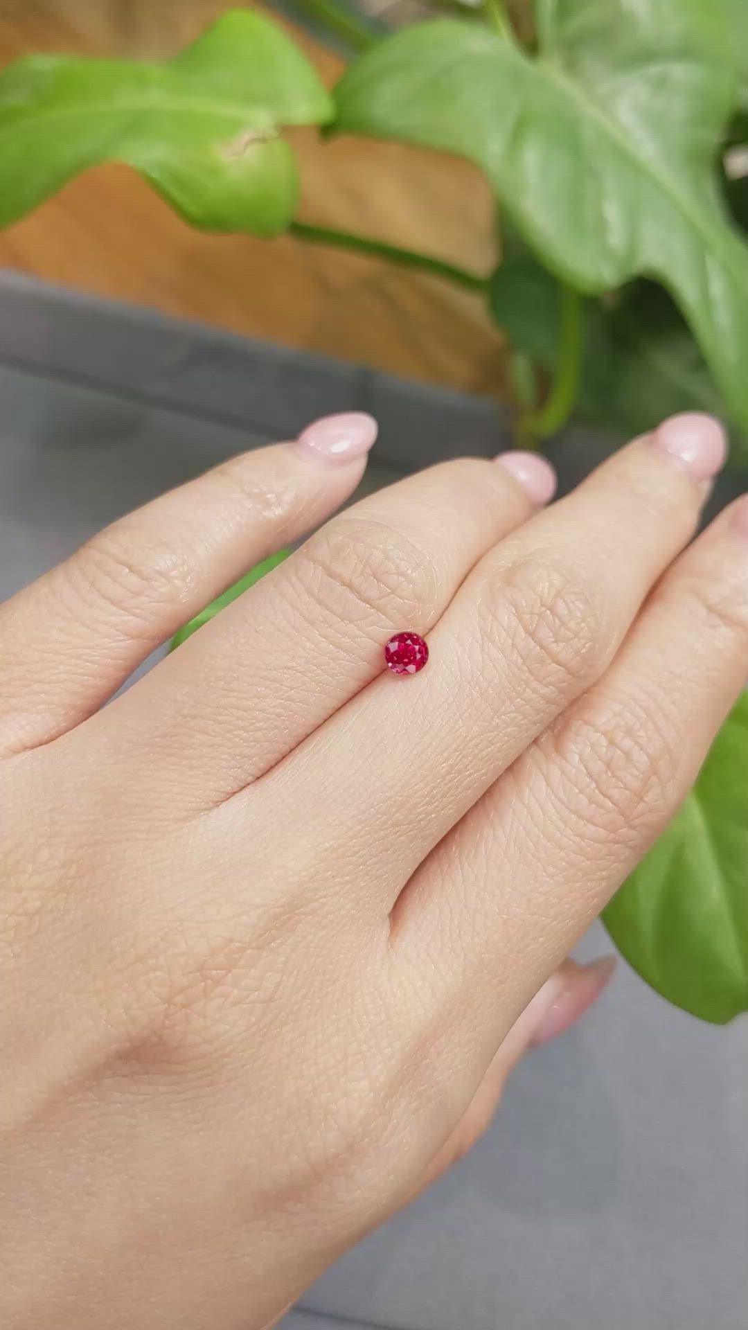 0.42 Ct. Ruby from Thailand Size Video