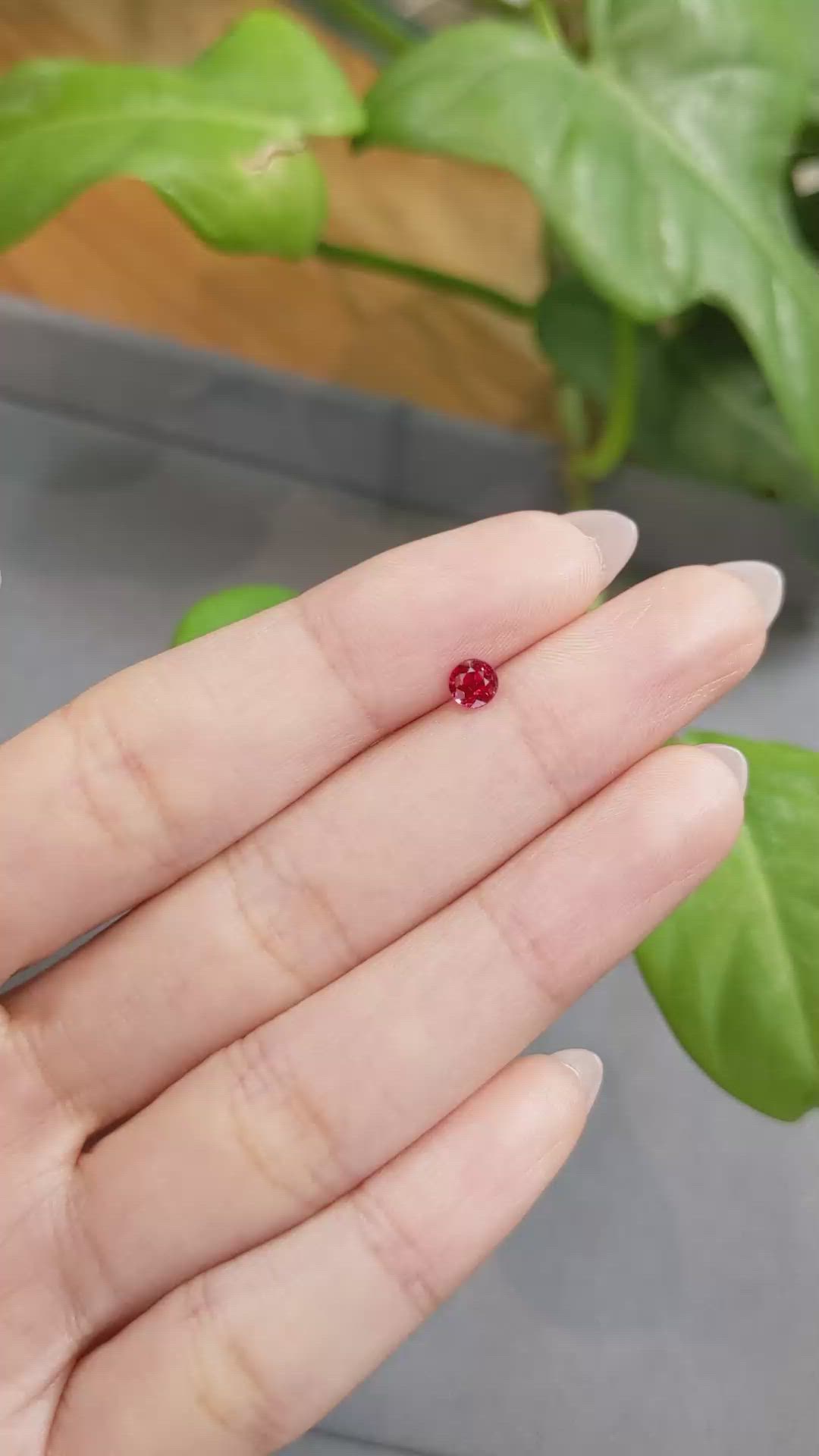 0.42 Ct. Ruby from Thailand Size Video
