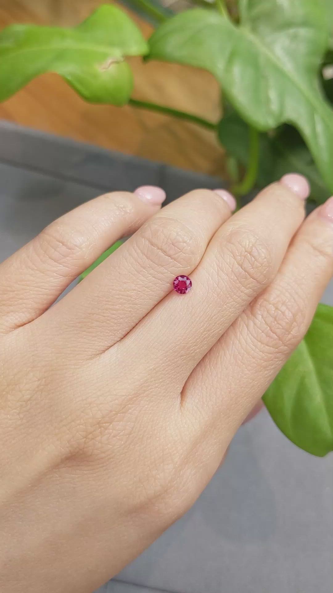 0.30 Ct. Ruby from Thailand Size Video