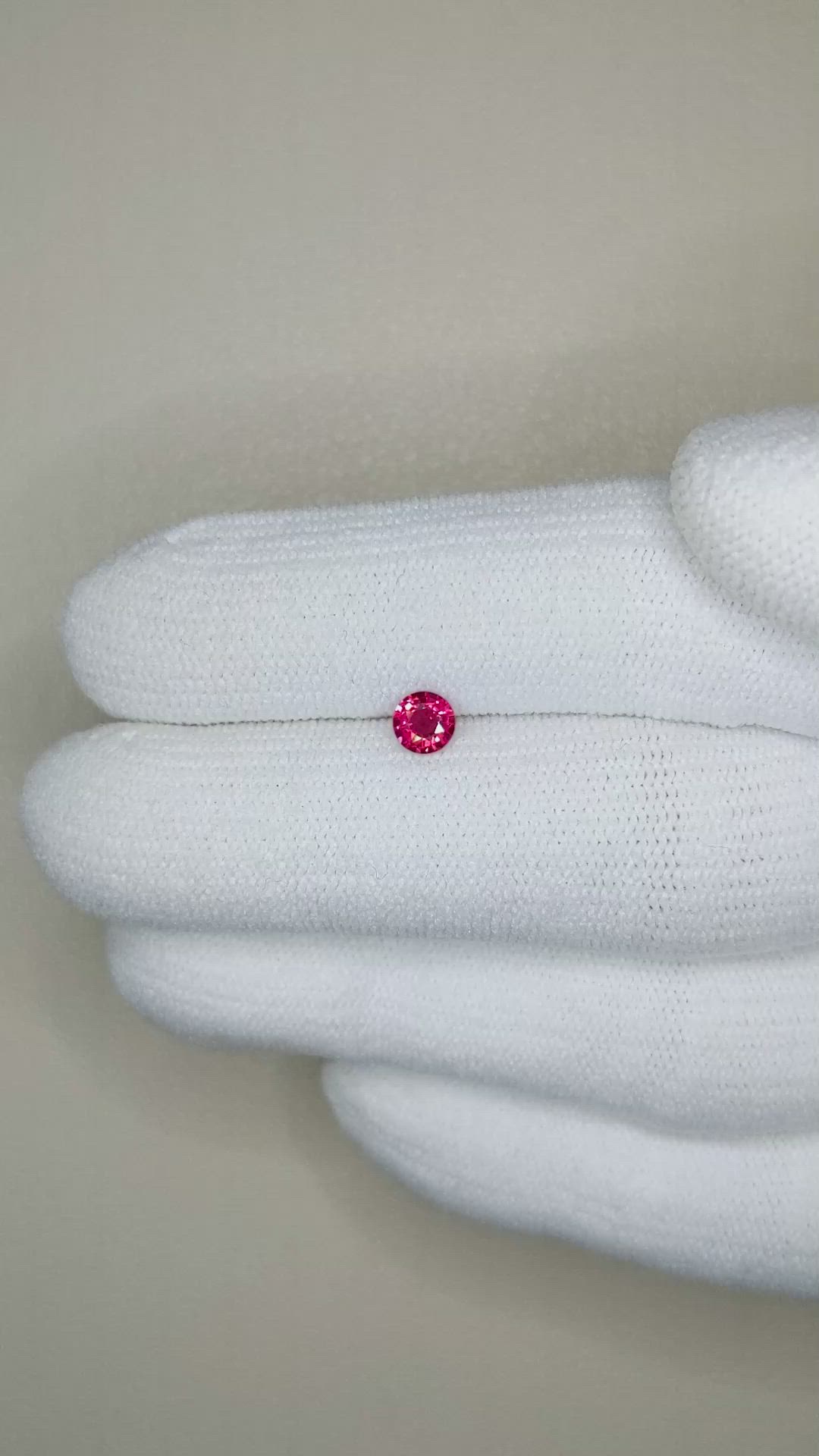 0.30 Ct. Ruby from Thailand Size Video