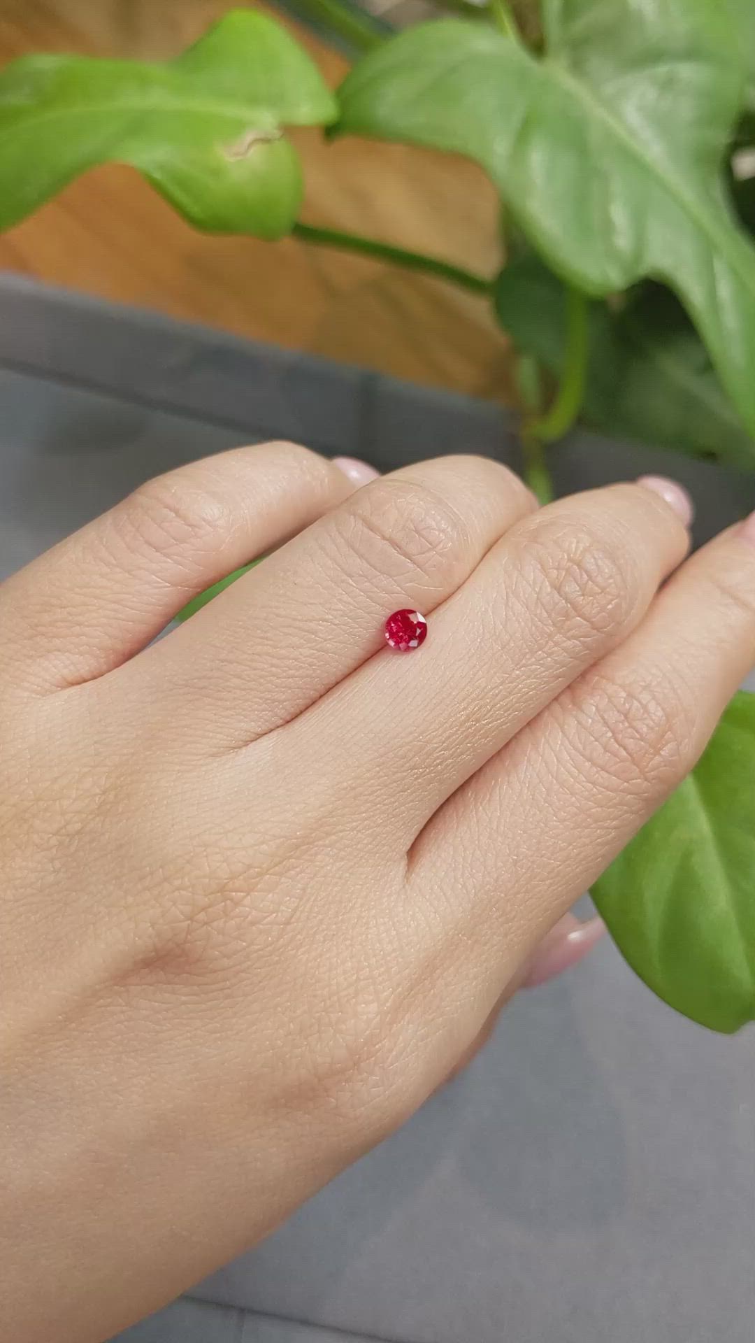0.41 Ct. Ruby from Thailand Size Video