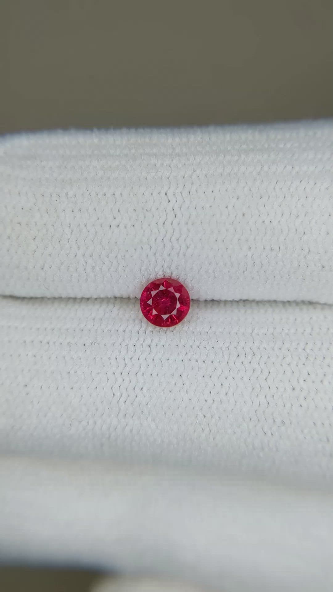 0.41 Ct. Ruby from Thailand Size Video