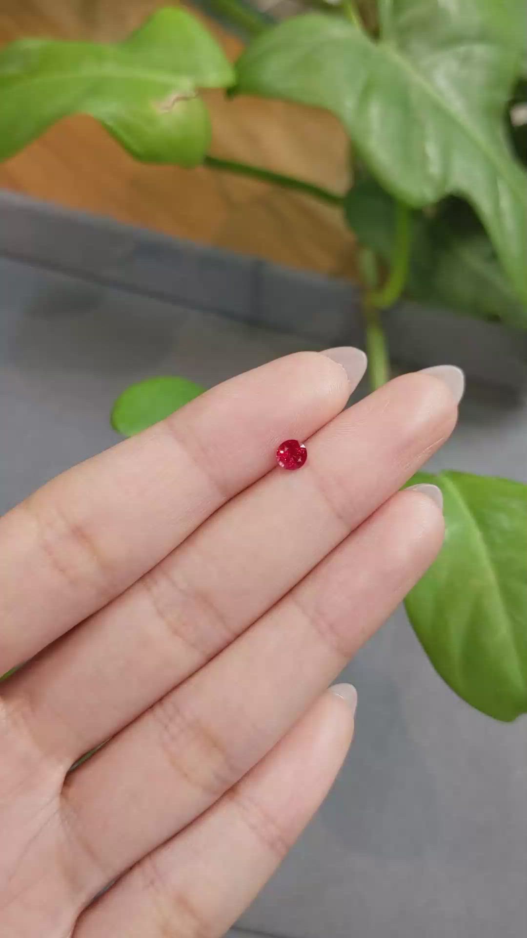 0.41 Ct. Ruby from Thailand Size Video