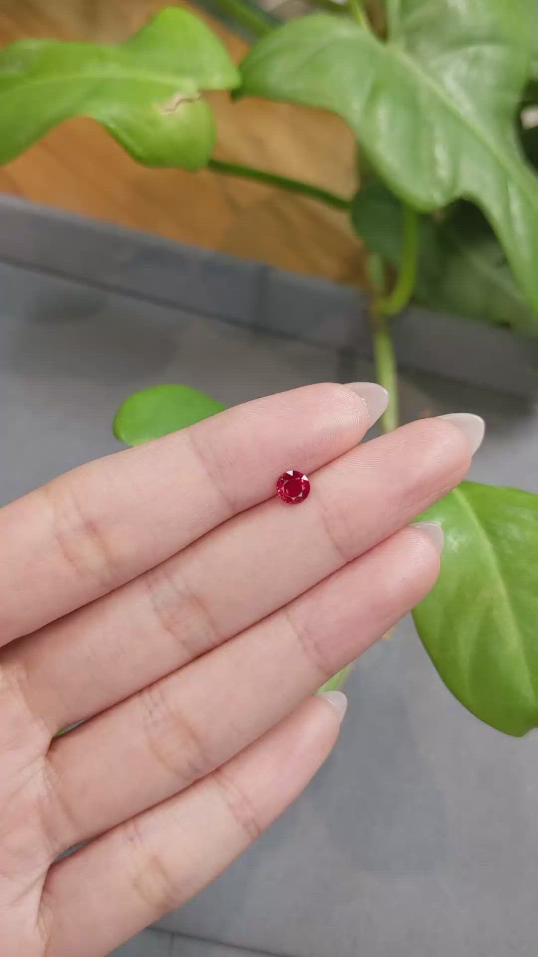 0.61 Ct. Ruby from Thailand Size Video