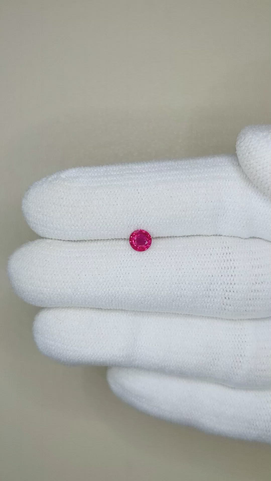 0.40 Ct. Ruby from Thailand Size Video
