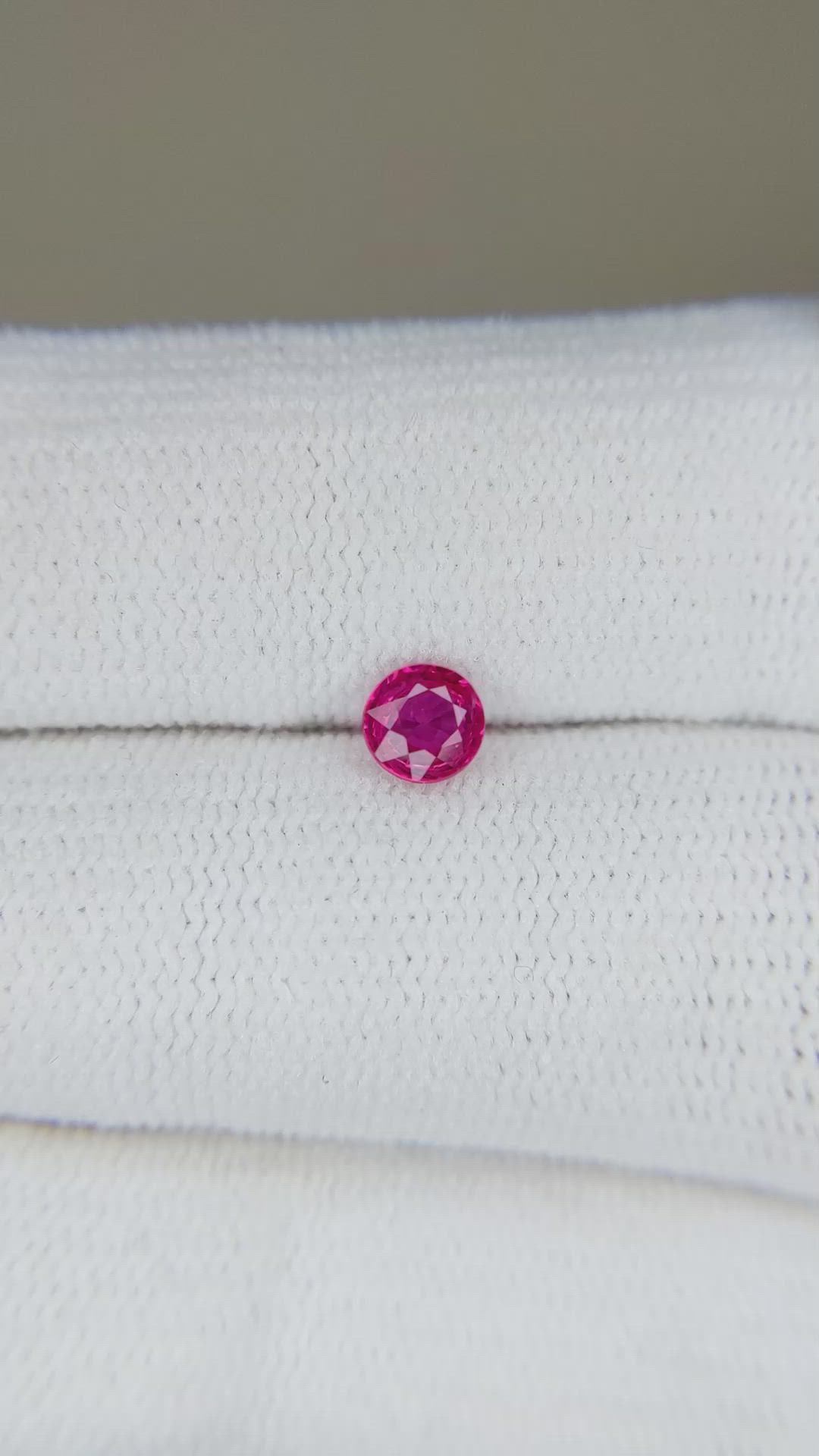 0.40 Ct. Ruby from Thailand Size Video