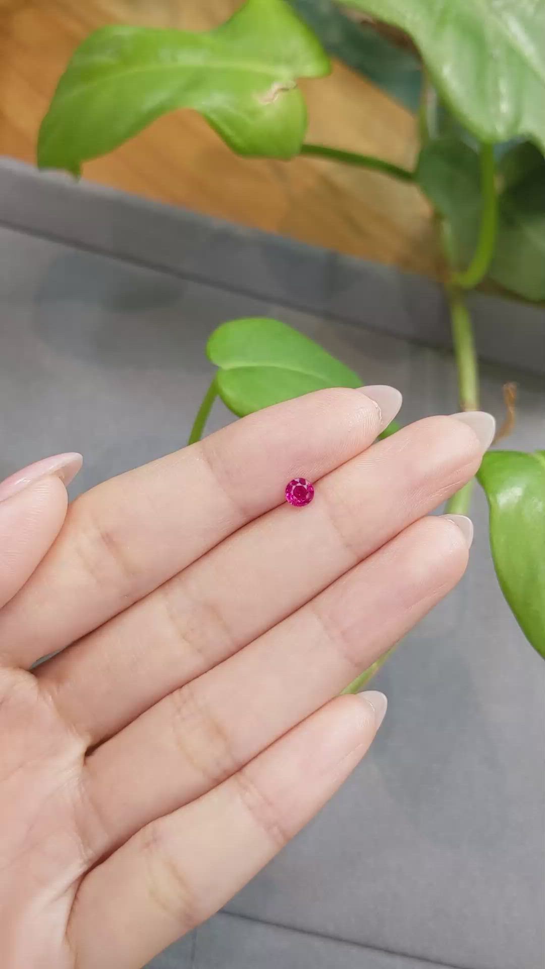 0.40 Ct. Ruby from Thailand Size Video
