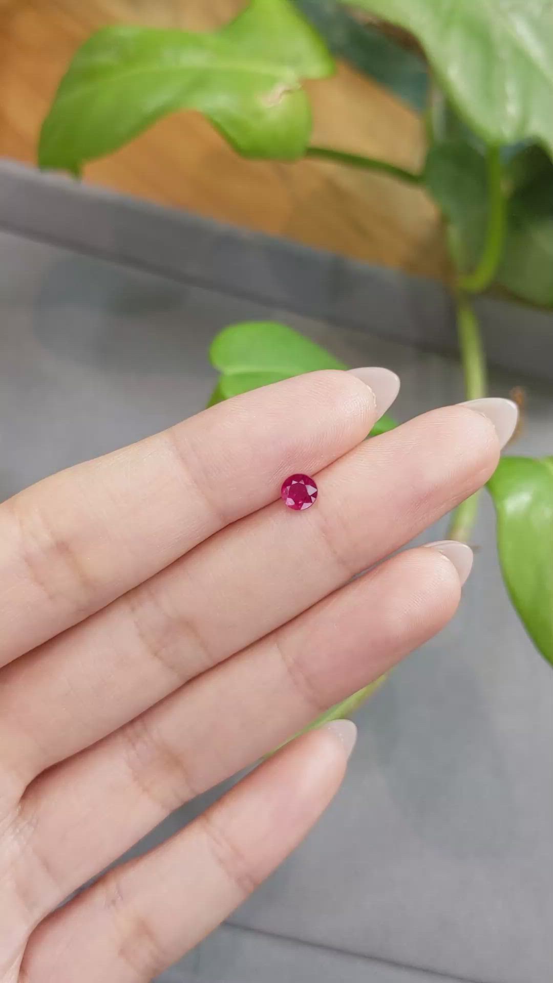 0.44 Ct. Ruby from Thailand Size Video