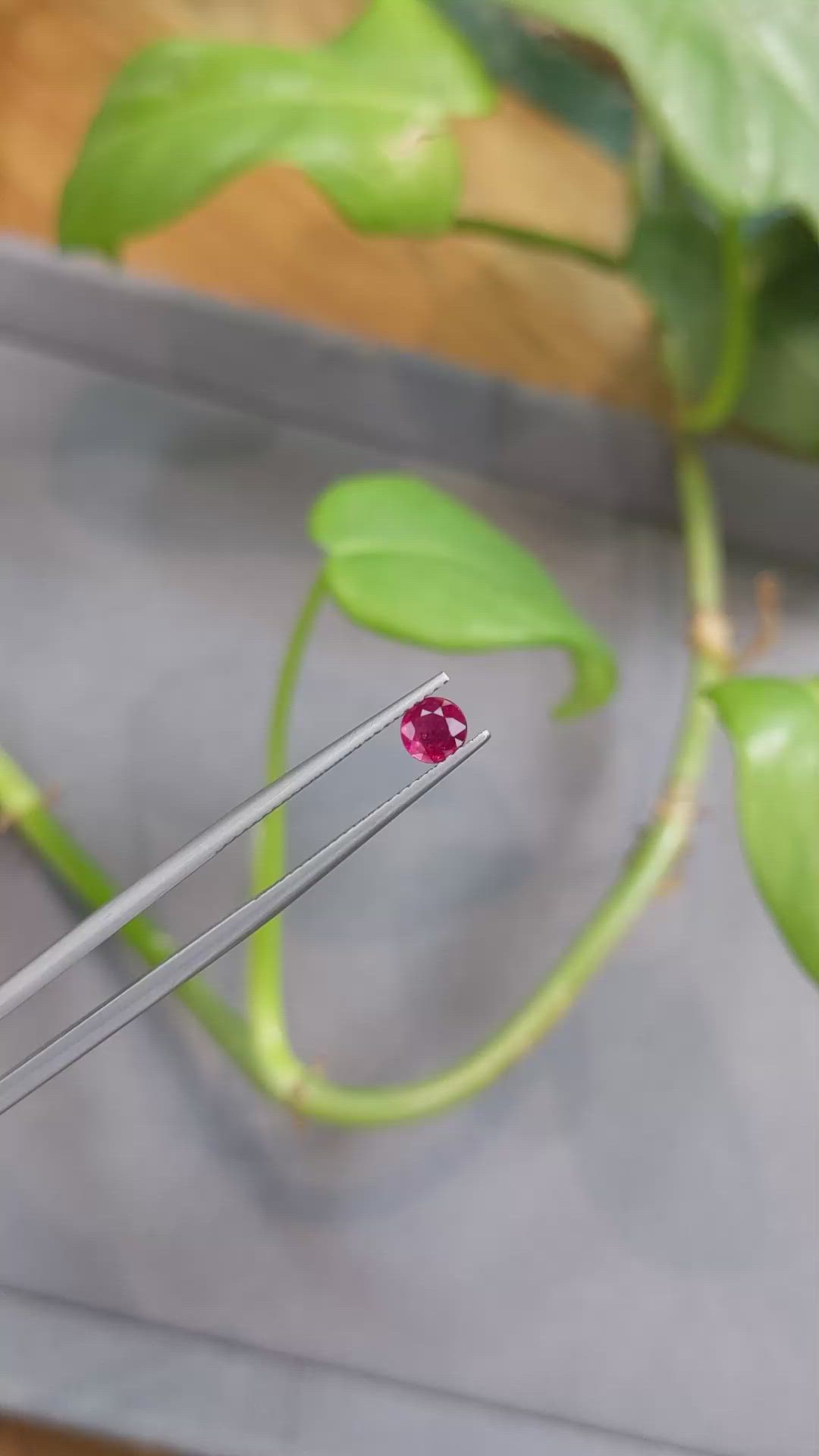 0.44 Ct. Ruby from Thailand Size Video