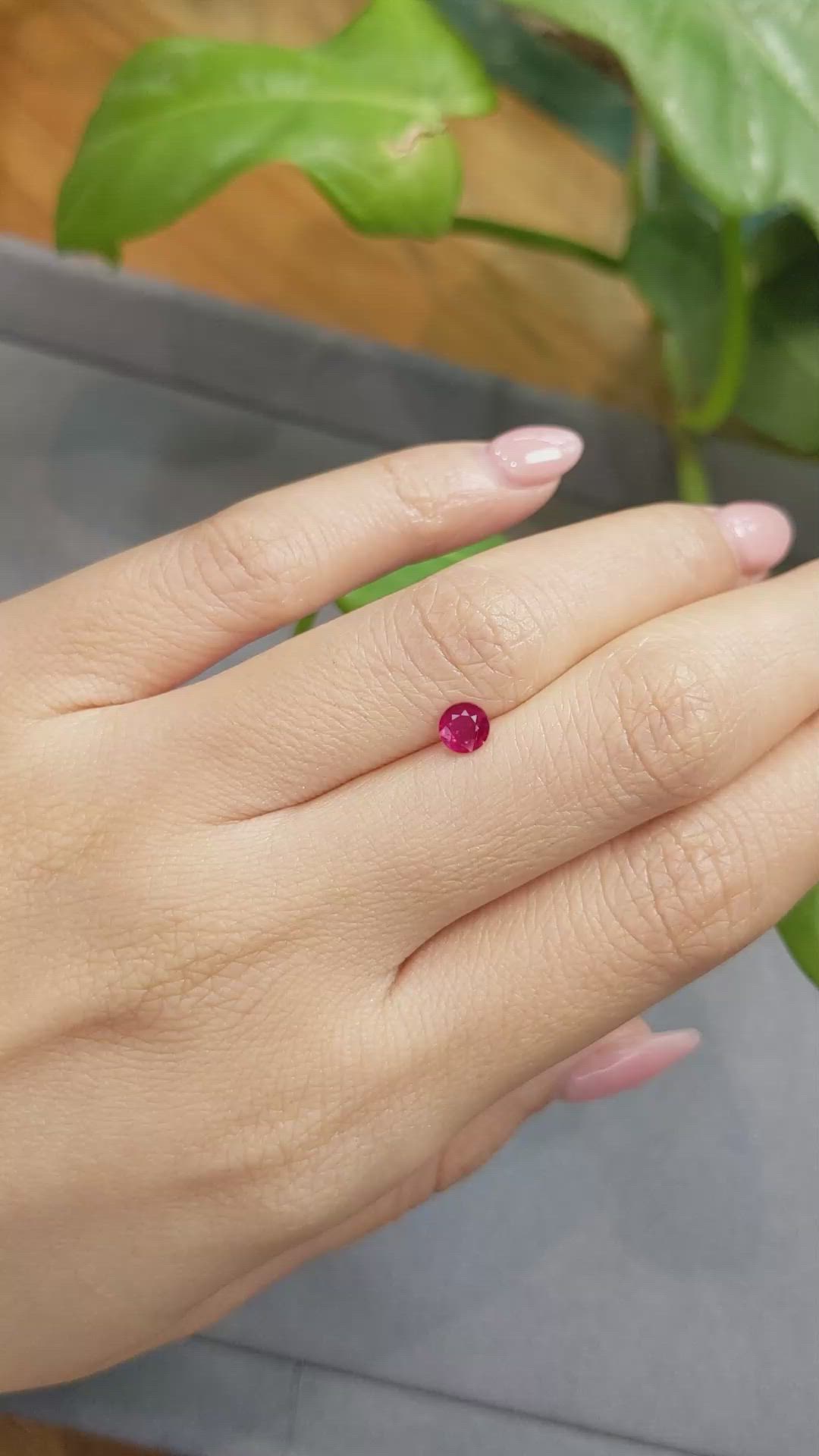 0.44 Ct. Ruby from Thailand Size Video