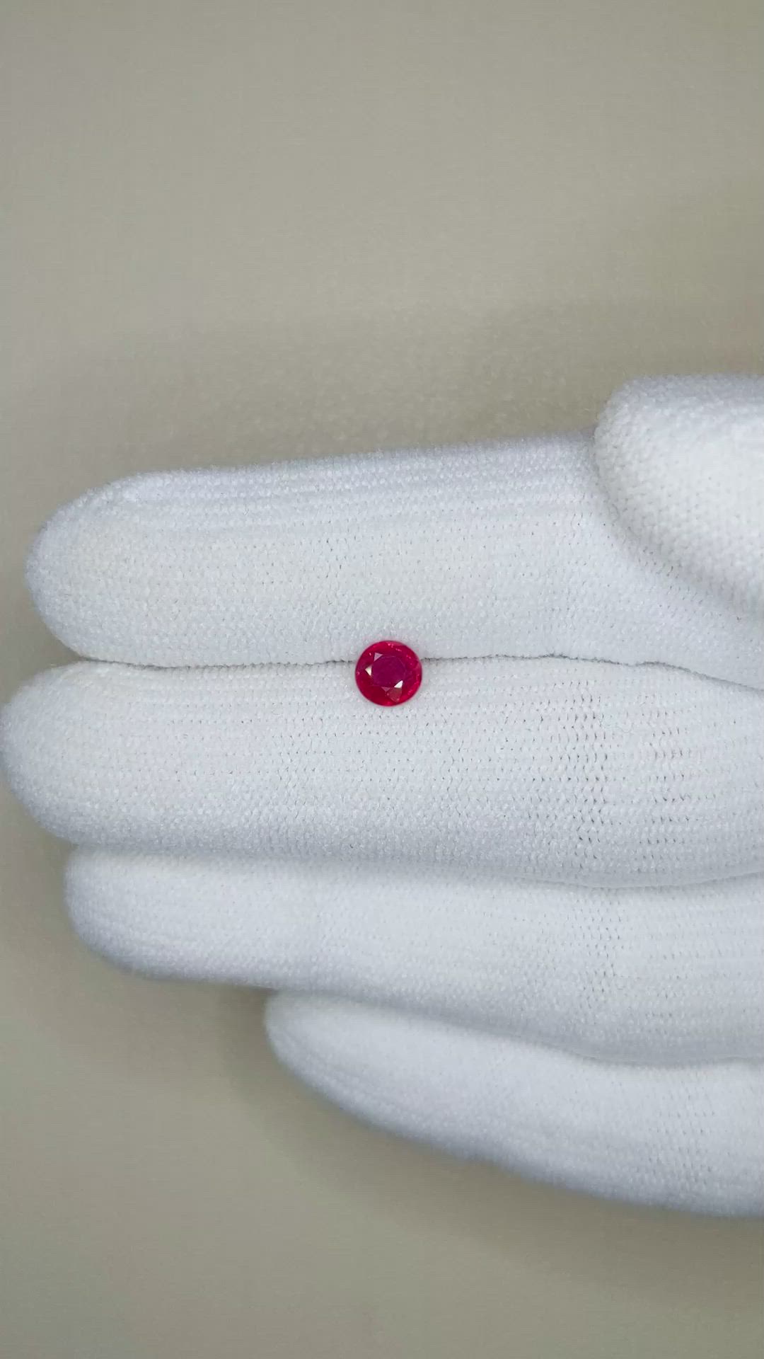 0.44 Ct. Ruby from Thailand Size Video