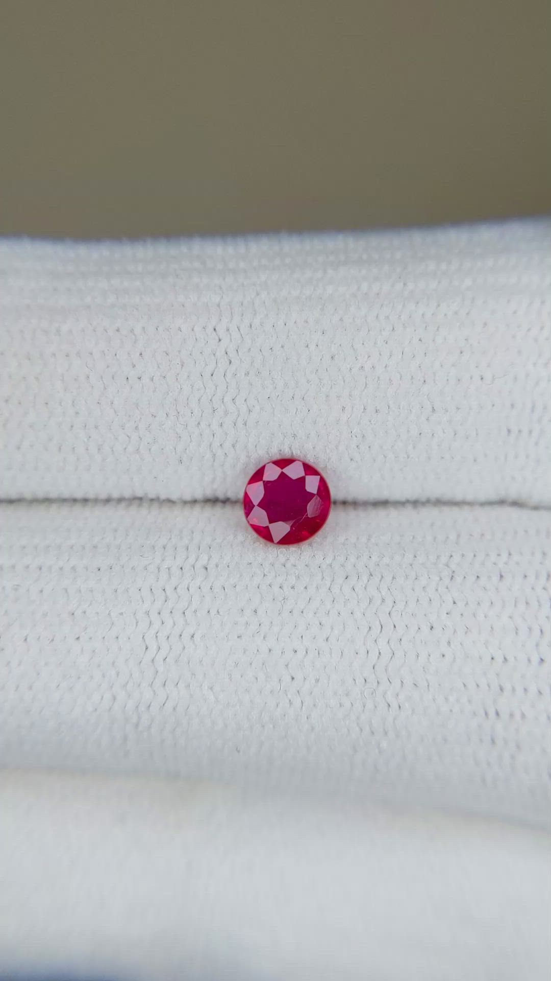 0.44 Ct. Ruby from Thailand Size Video