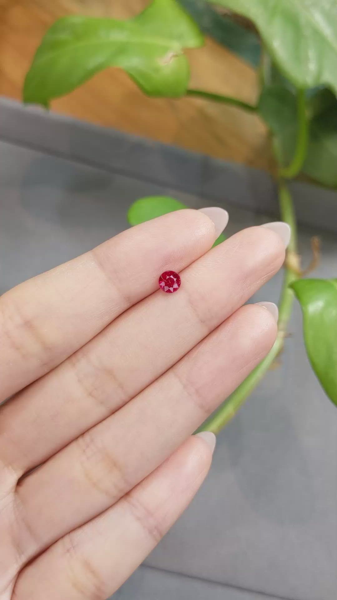 0.54 Ct. Ruby from Thailand Size Video