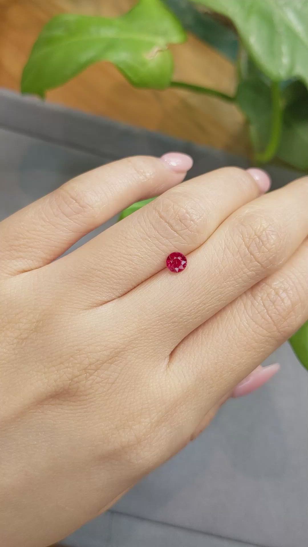 0.54 Ct. Ruby from Thailand Size Video