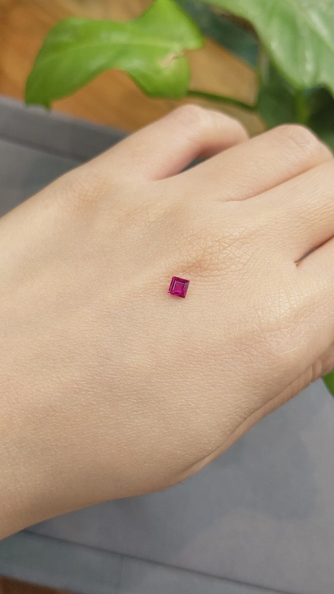 0.28 Ct. Ruby from Mozambique Size Video