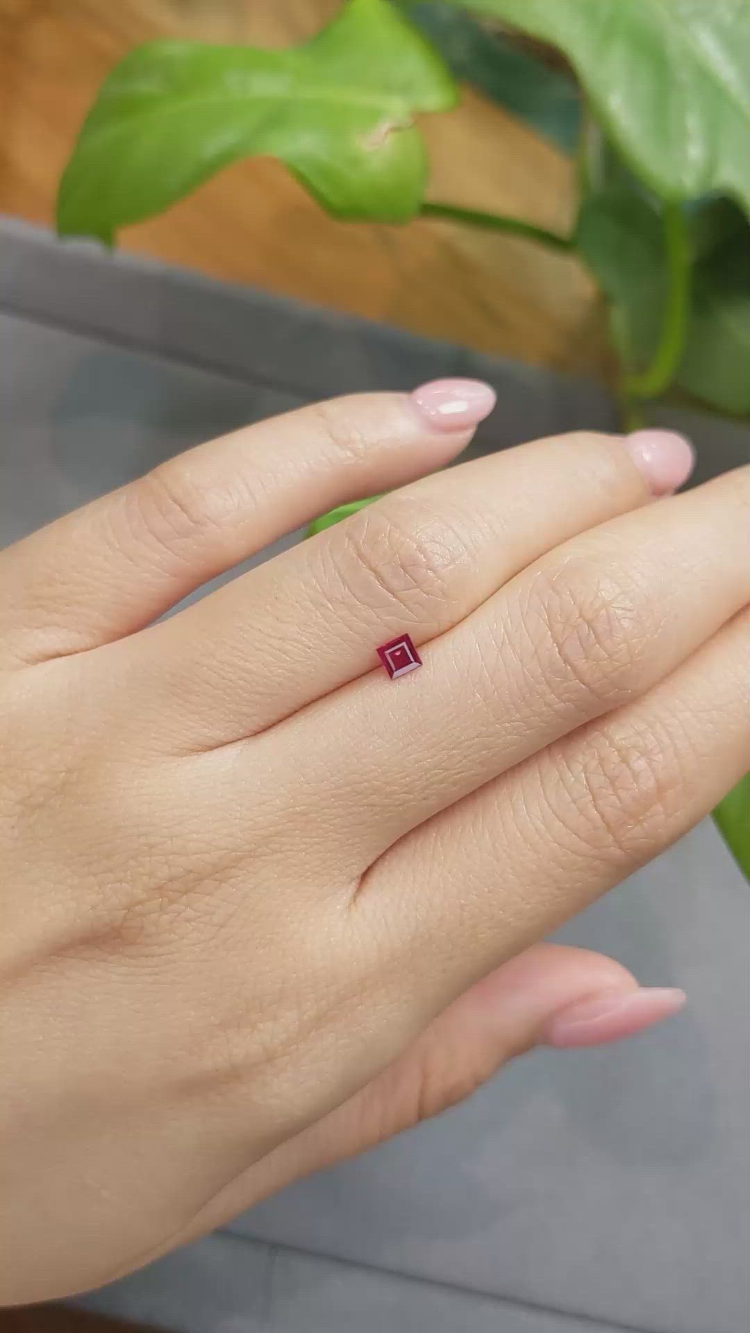 0.28 Ct. Ruby from Mozambique Size Video