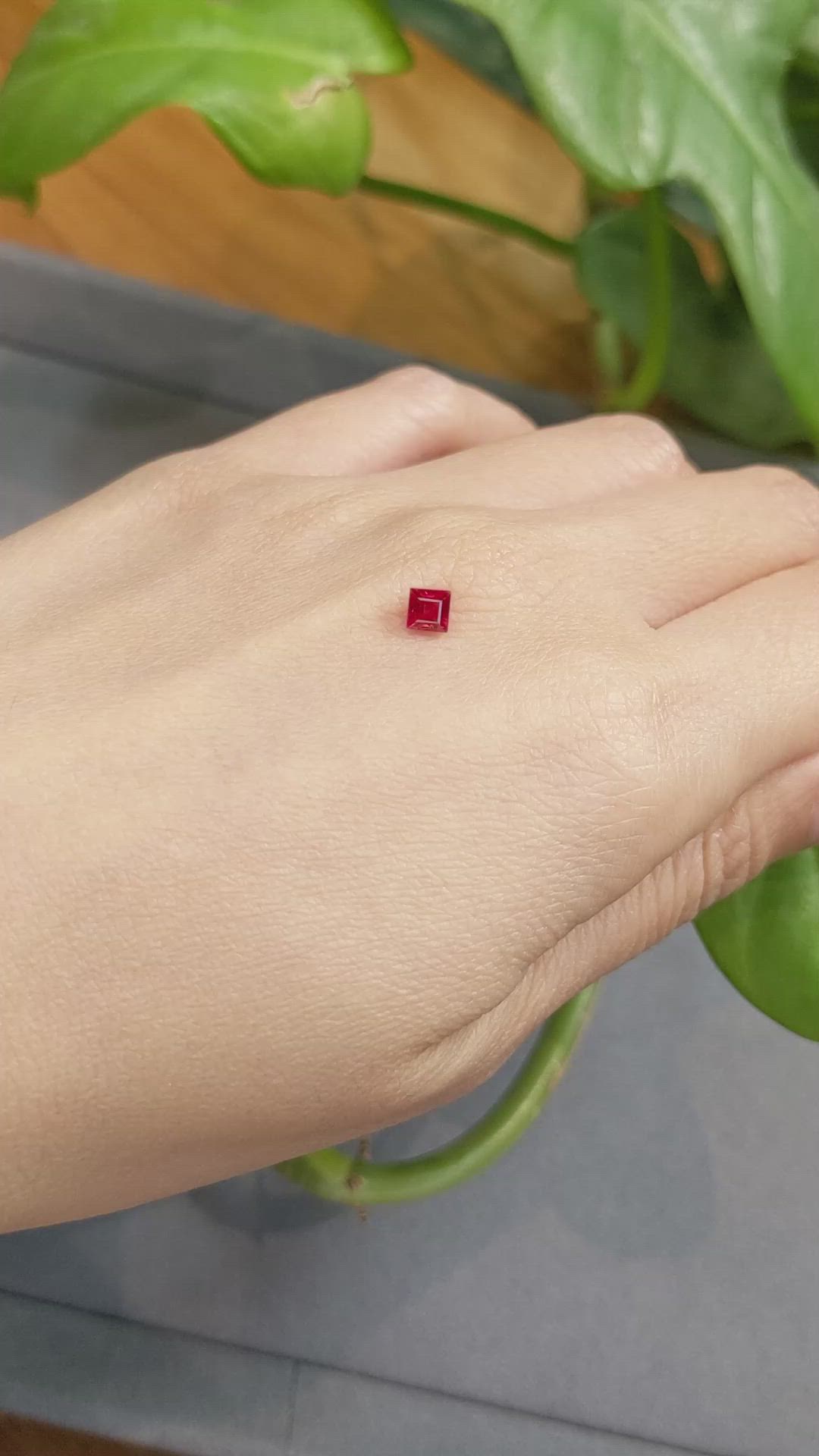 0.45 Ct. Ruby from Mozambique Size Video