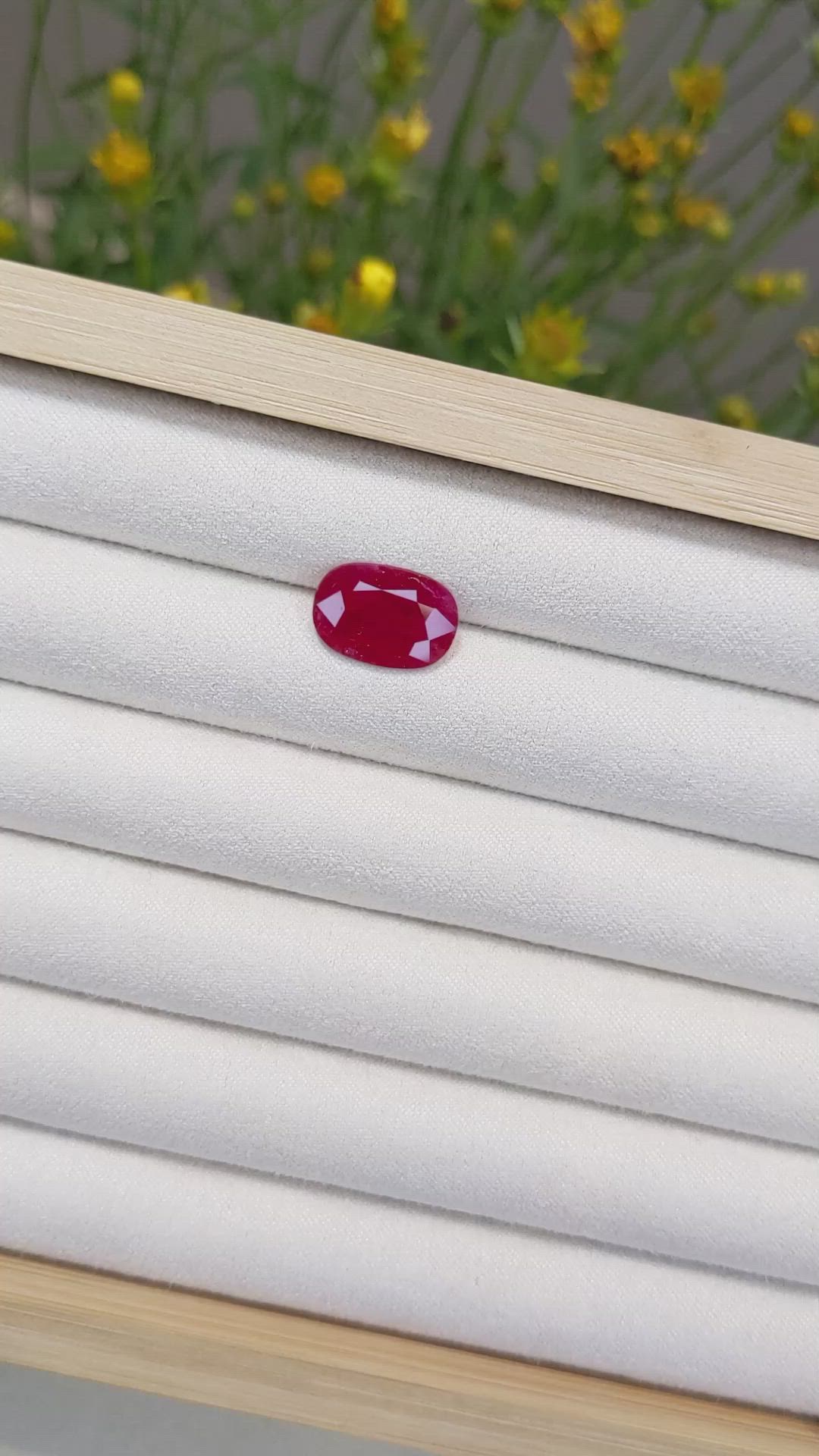 5.06 Ct. Ruby from Mozambique Size Video