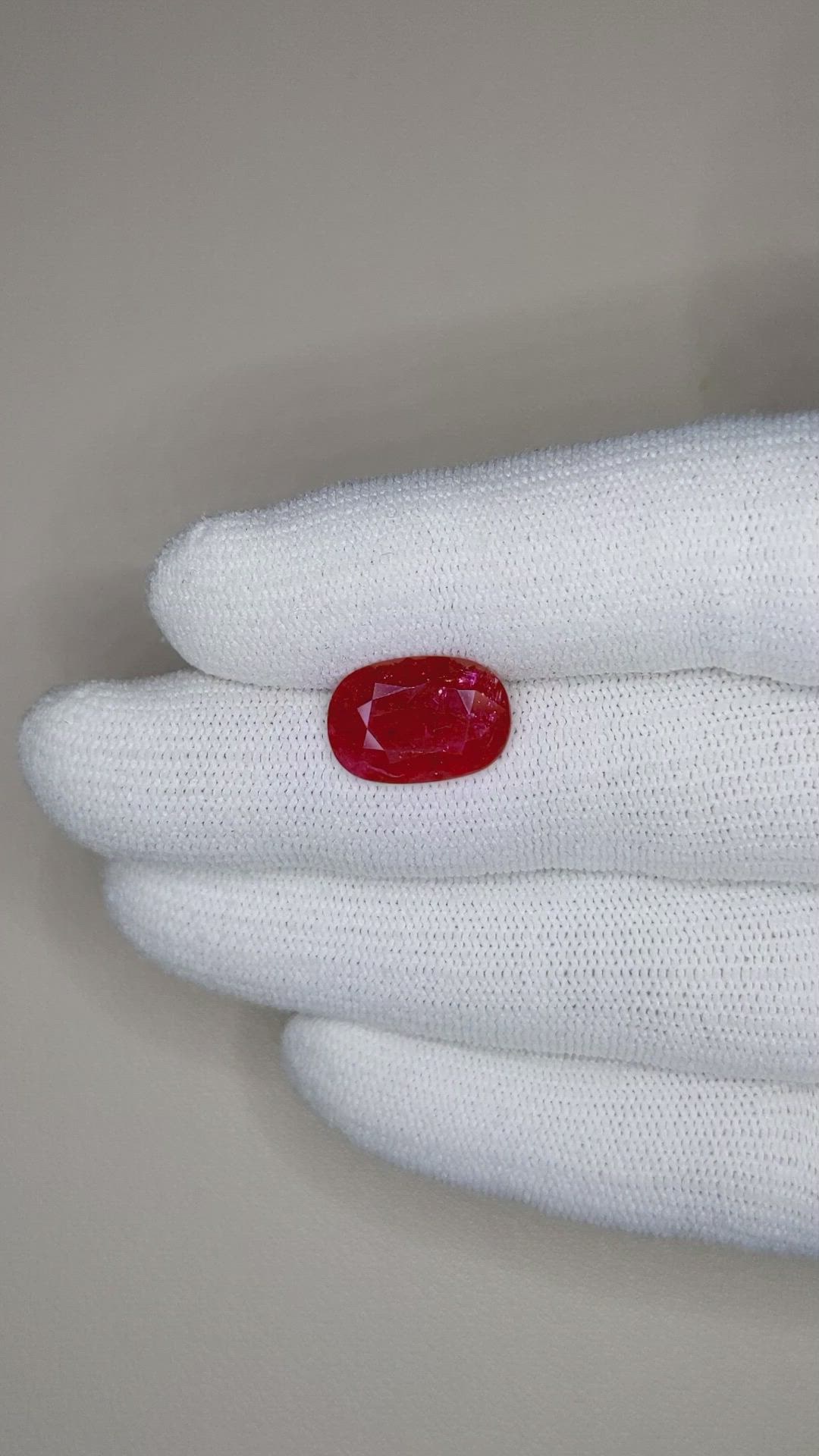 5.06 Ct. Ruby from Mozambique Size Video