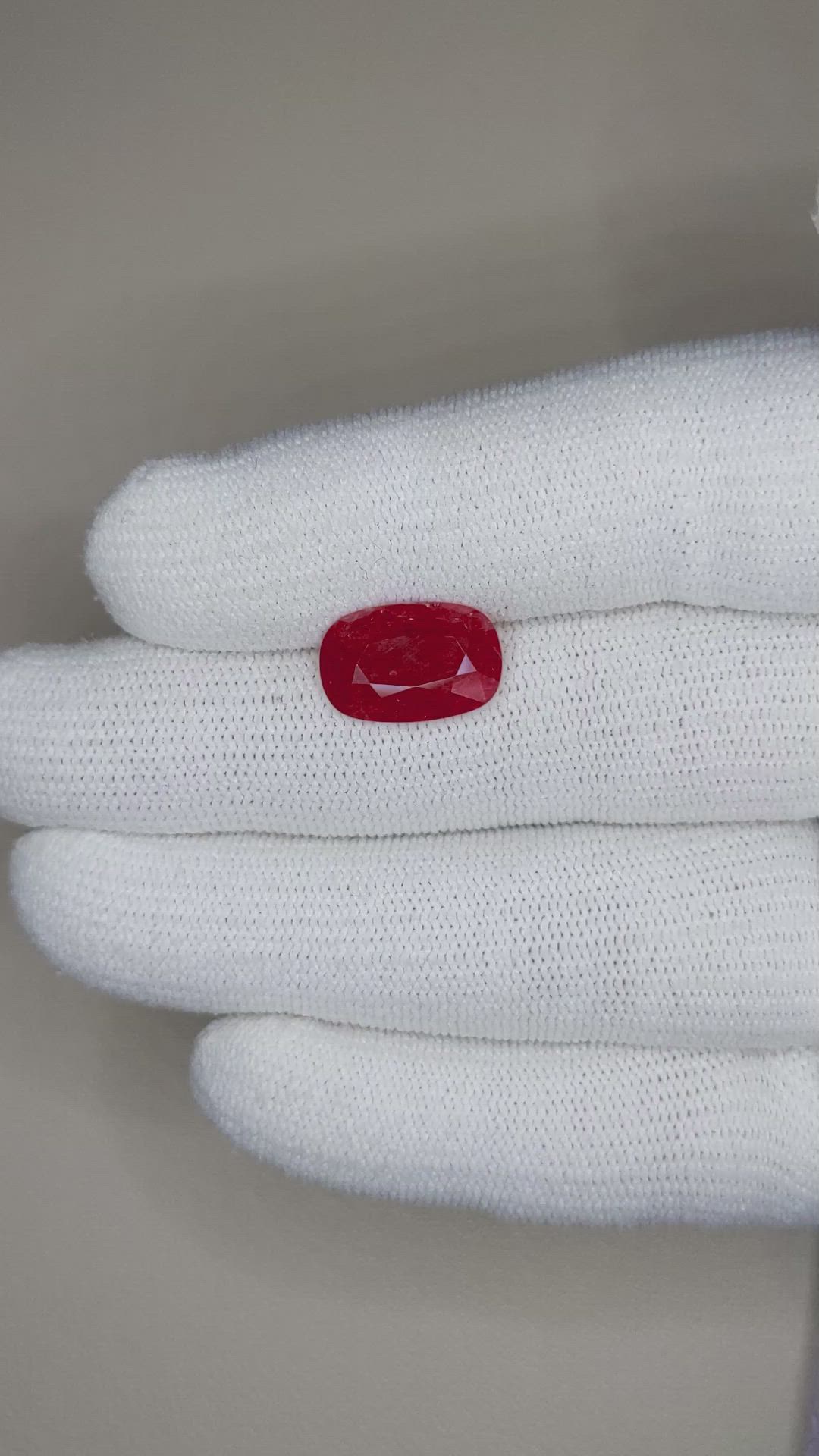 4.66 Ct. Ruby from Mozambique Size Video
