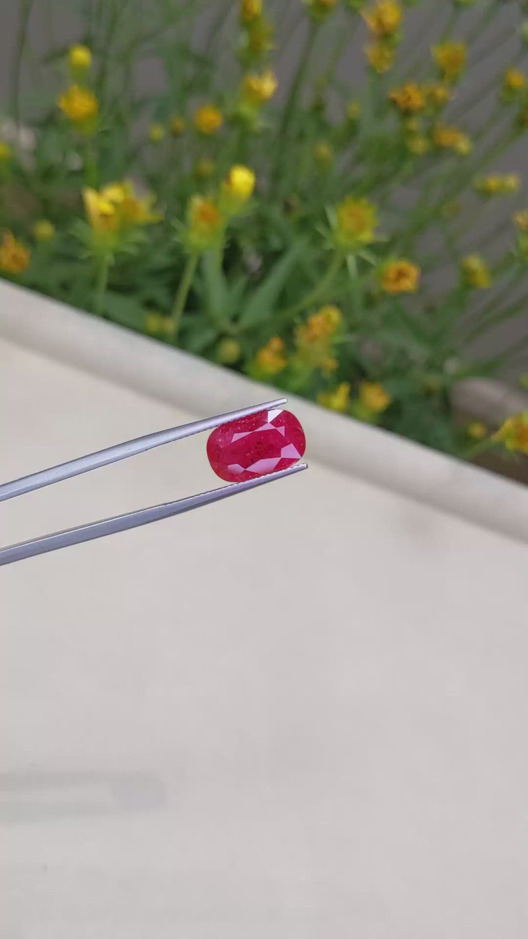 4.66 Ct. Ruby from Mozambique Size Video