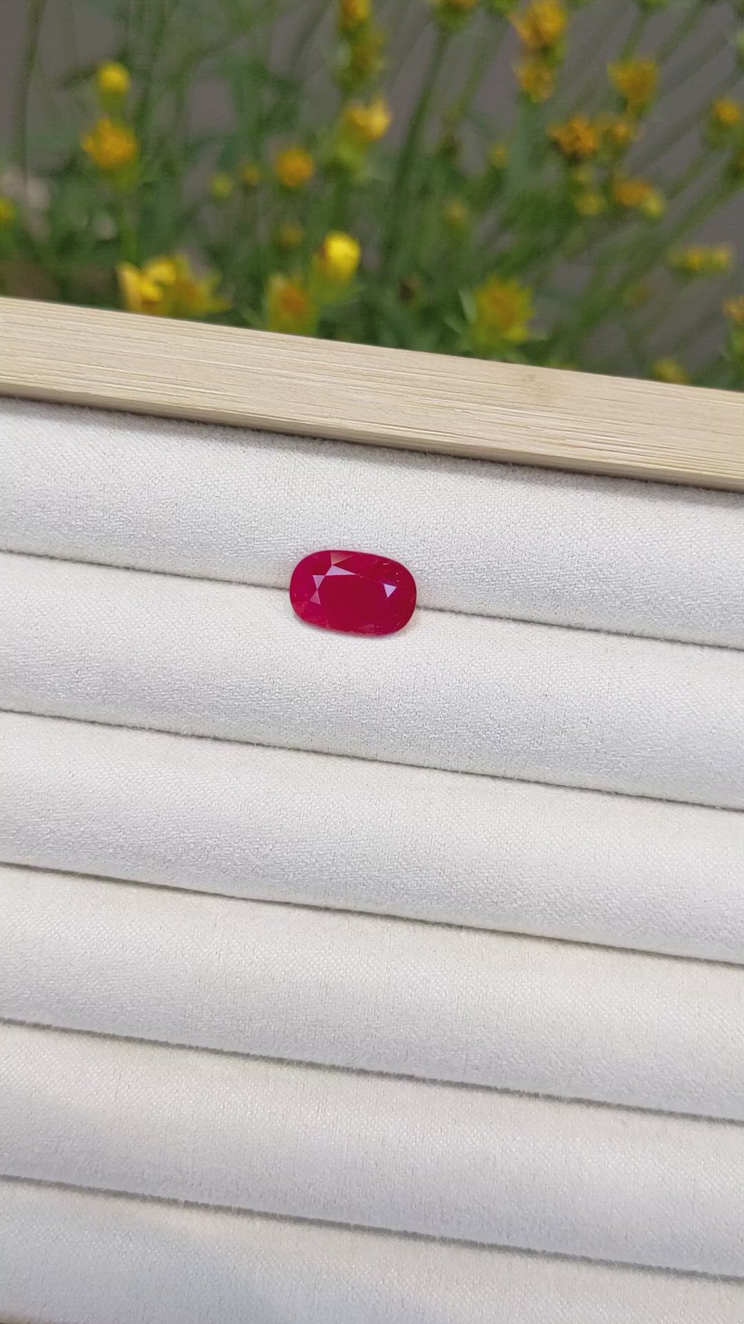 4.21 Ct. Ruby from Mozambique Size Video