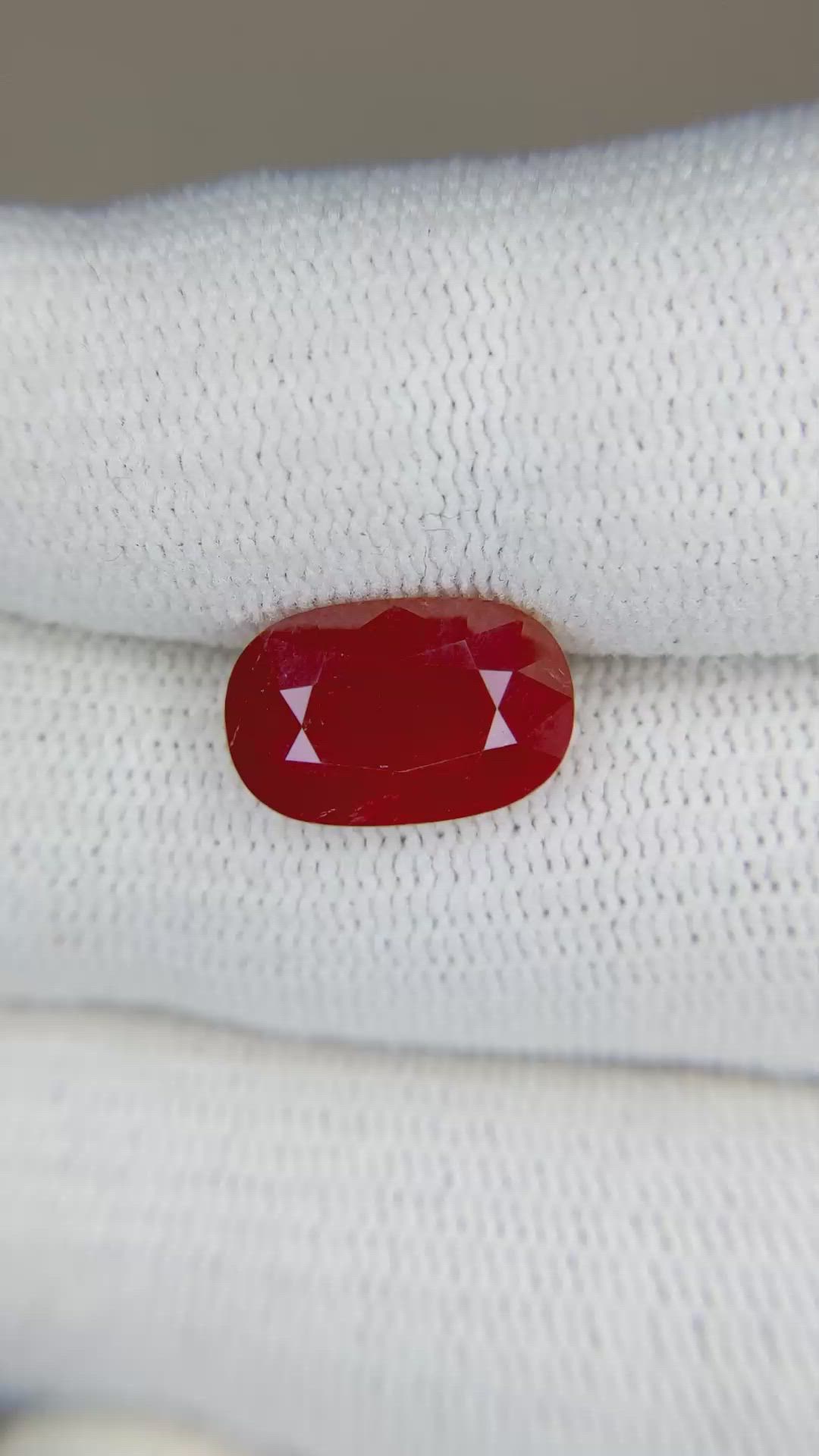 4.21 Ct. Ruby from Mozambique Size Video