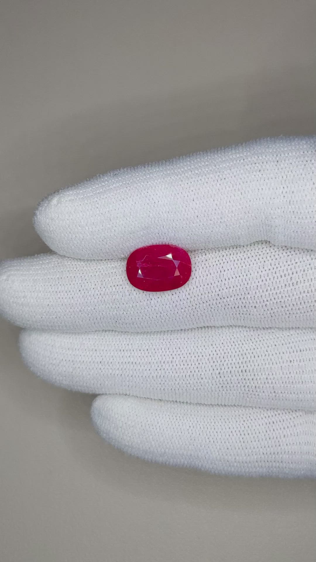 4.31 Ct. Ruby from Mozambique Size Video