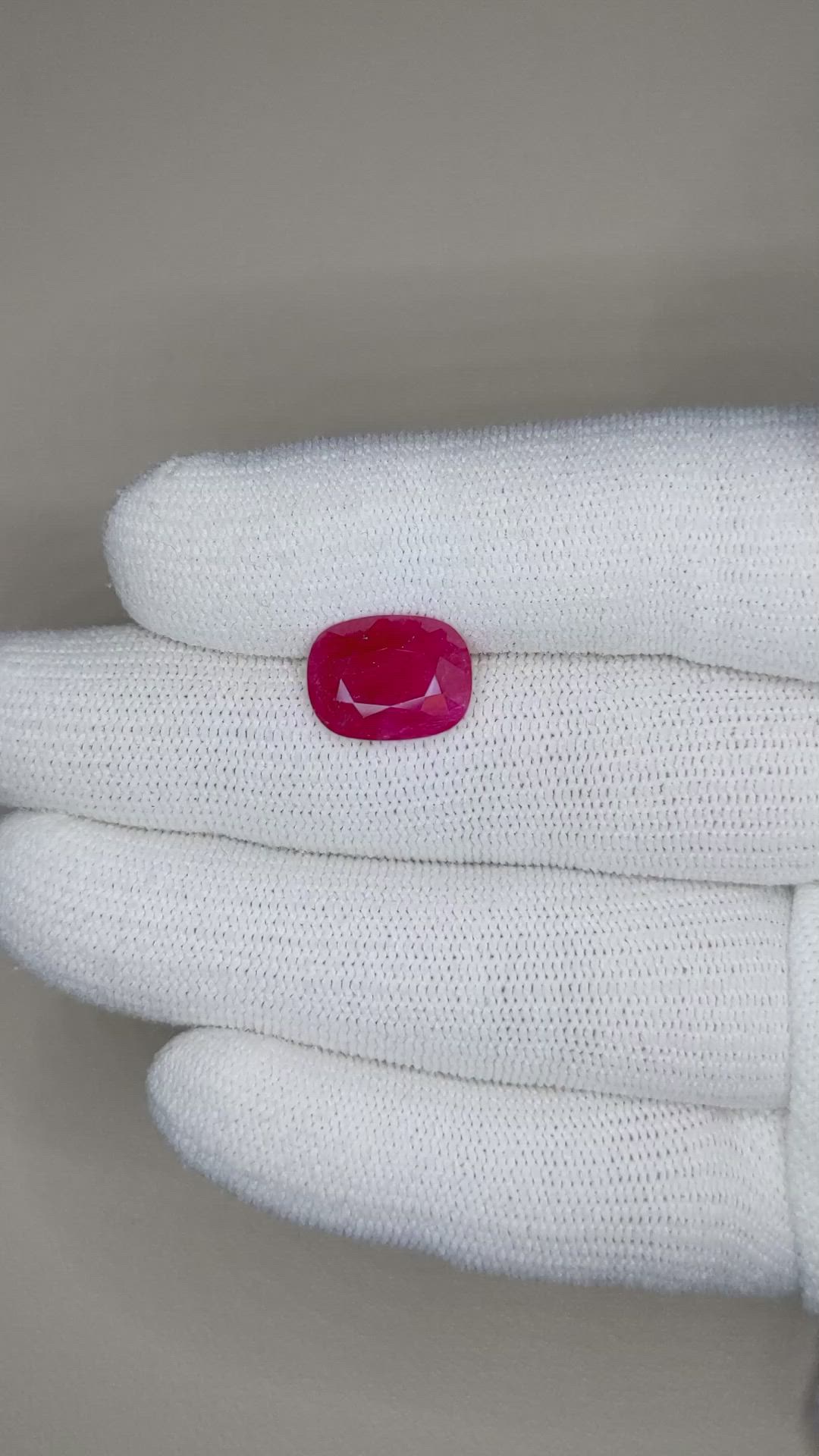 5.02 Ct. Ruby from Mozambique Size Video