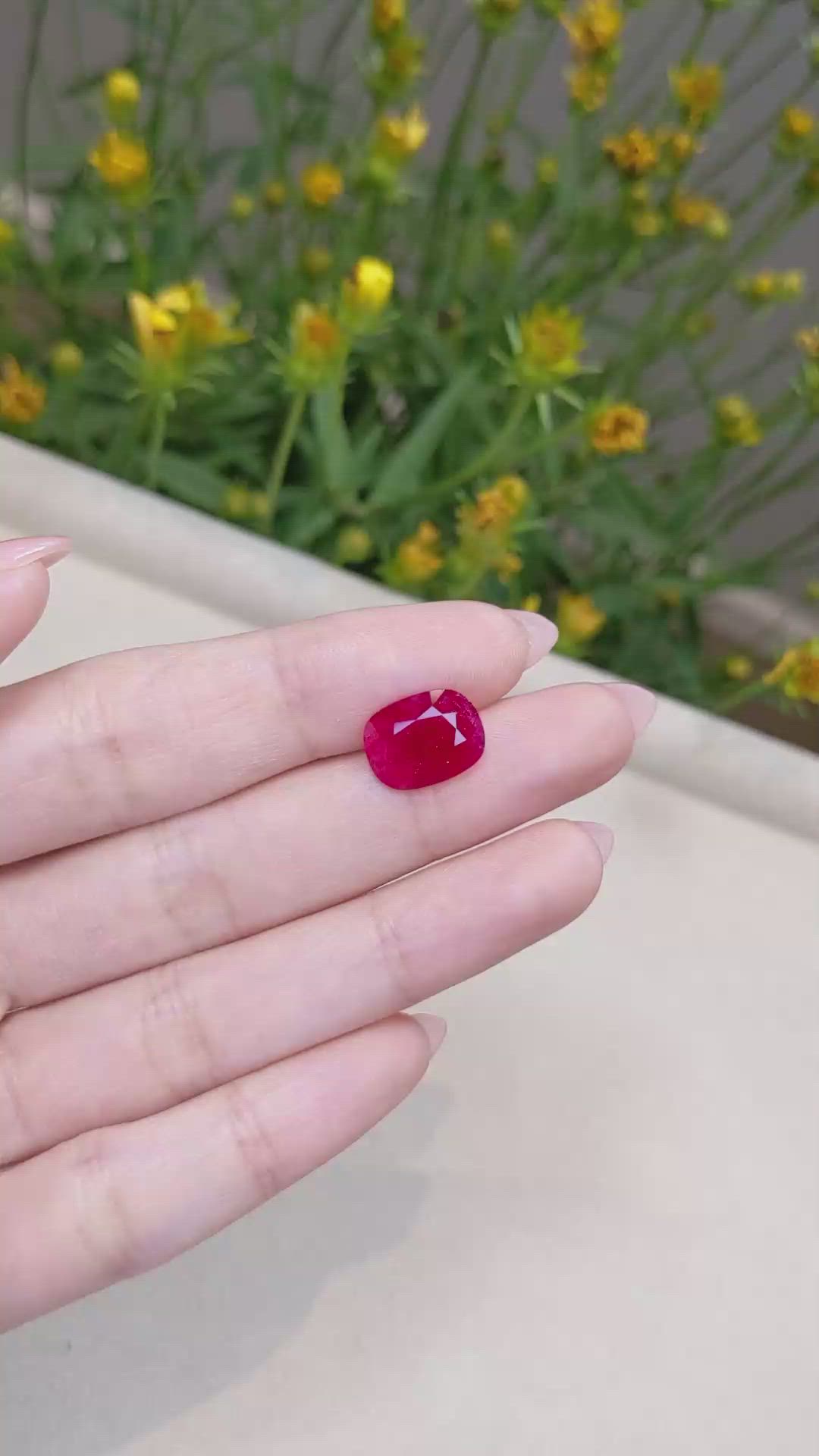 5.02 Ct. Ruby from Mozambique Size Video