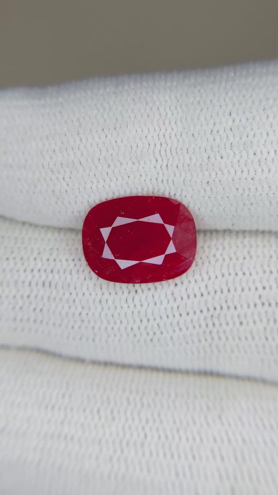 5.02 Ct. Ruby from Mozambique Size Video