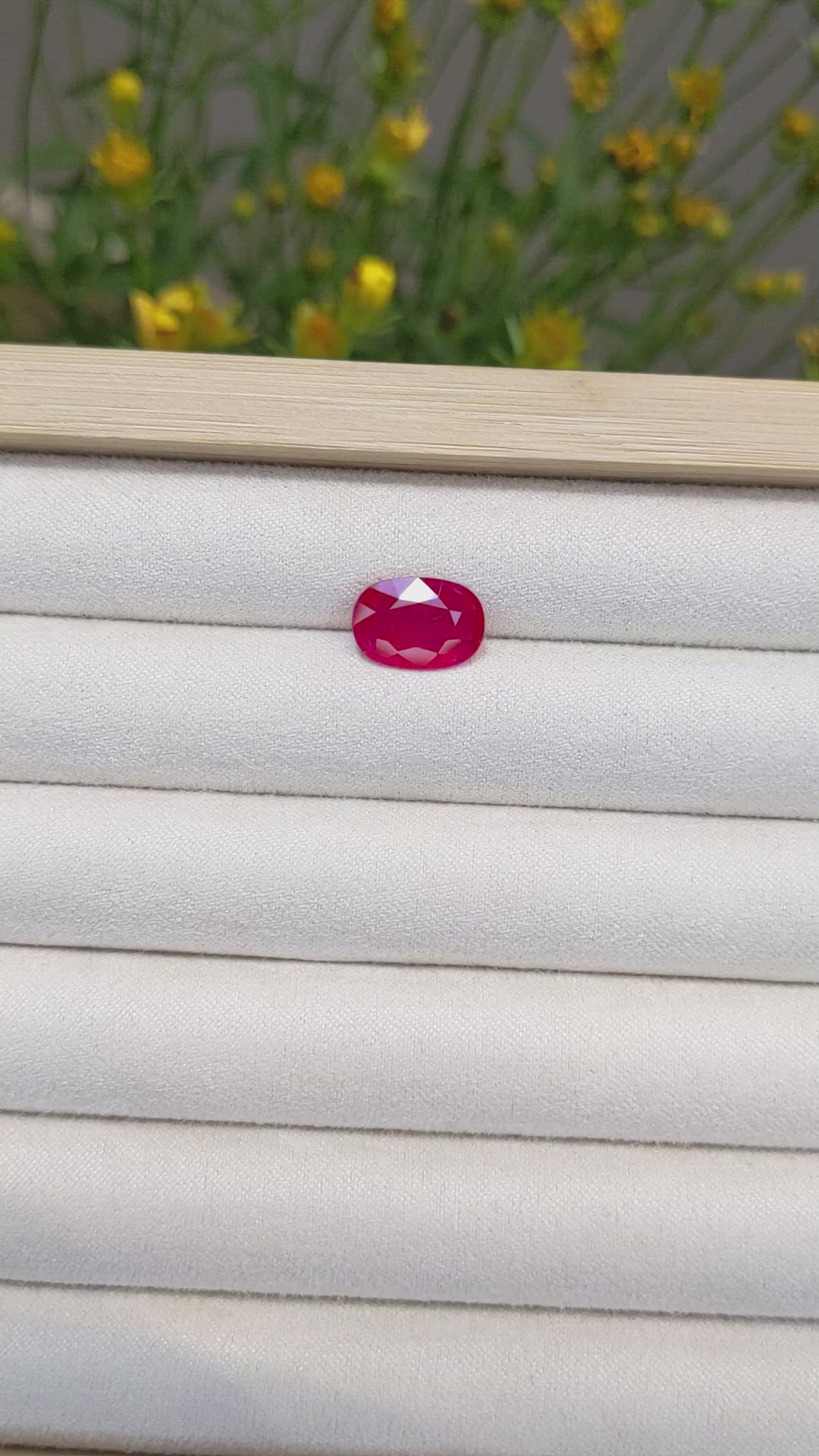 3.79 Ct. Ruby from Mozambique Size Video
