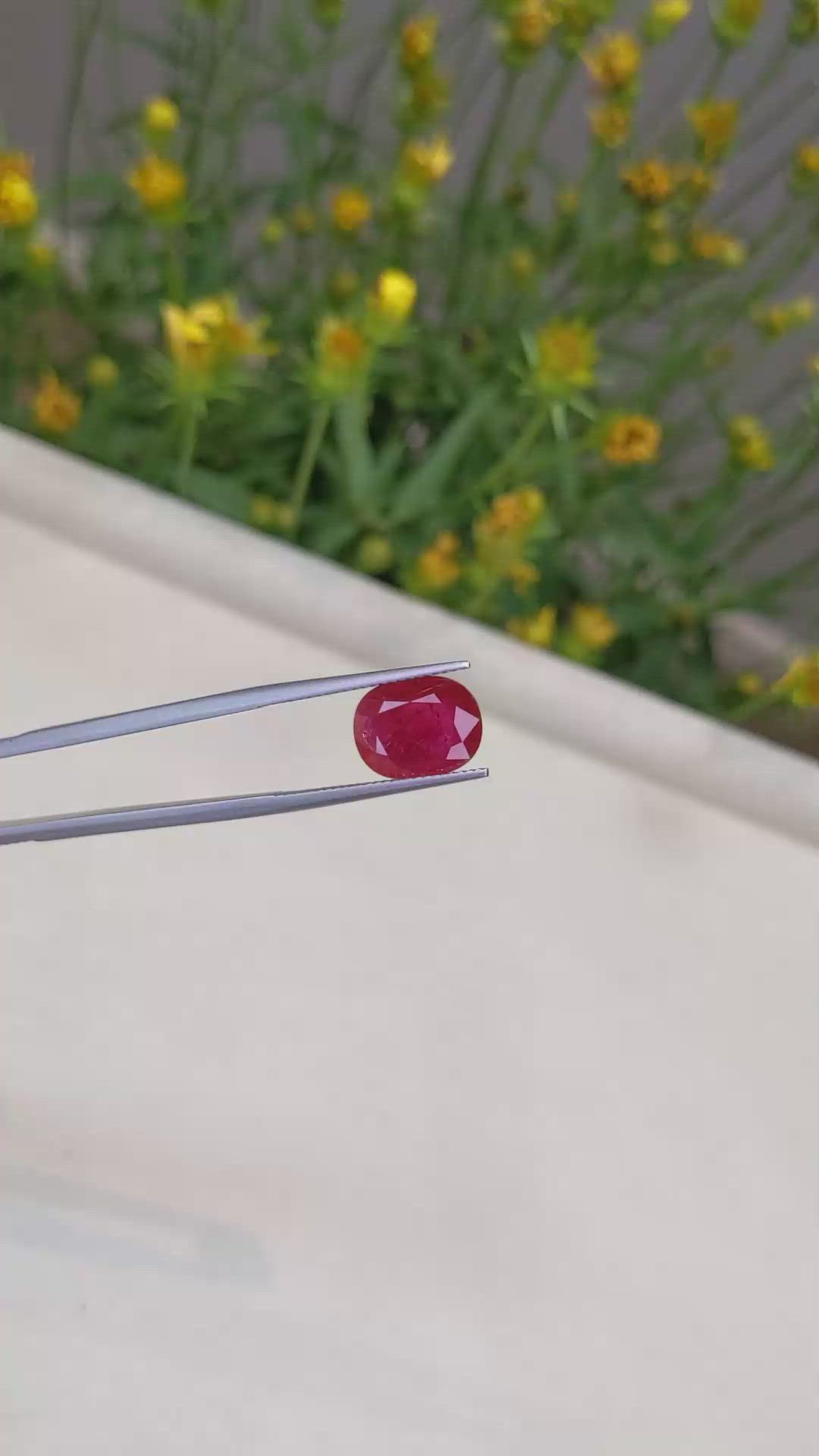 4.42 Ct. Ruby from Mozambique Size Video