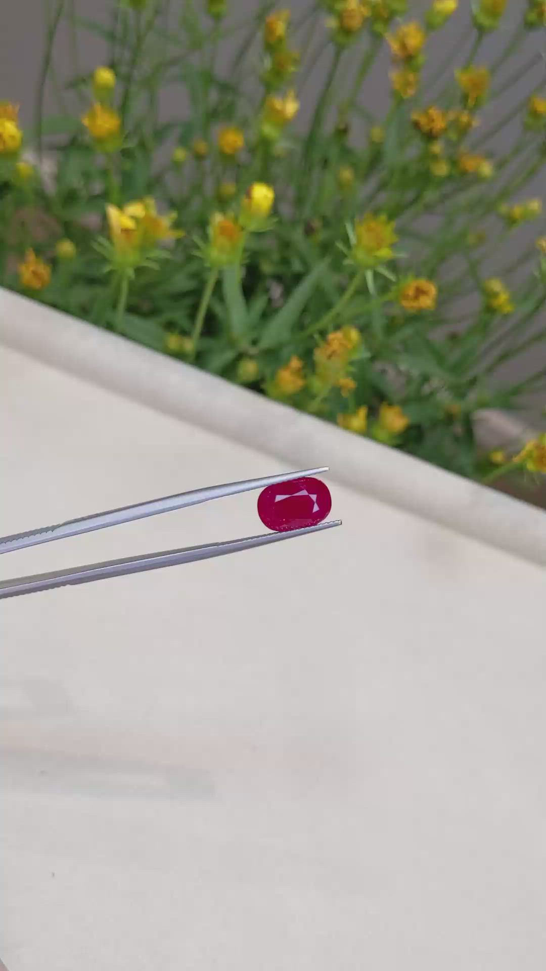 4.98 Ct. Ruby from Mozambique Size Video