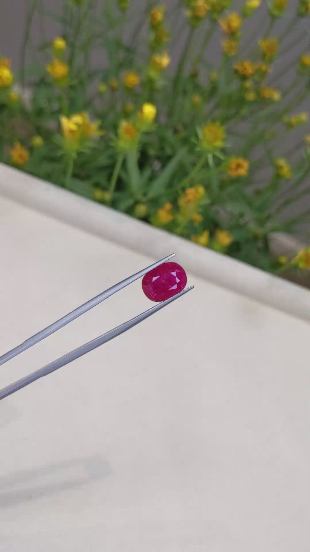 4.35 Ct. Ruby from Mozambique Size Video