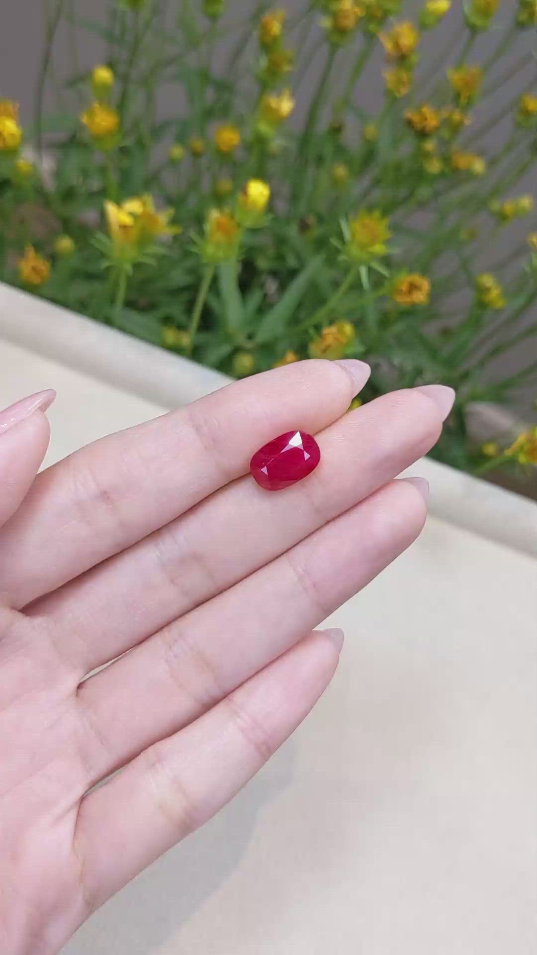 4.95 Ct. Ruby from Mozambique Size Video