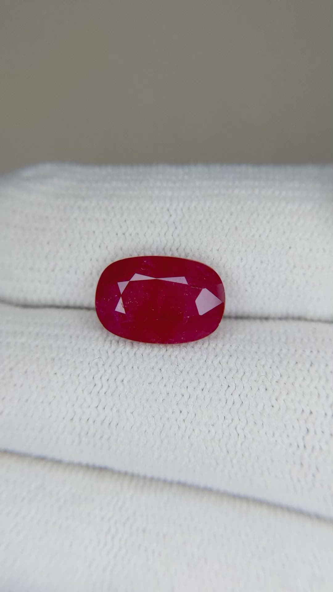 3.64 Ct. Ruby from Mozambique Size Video