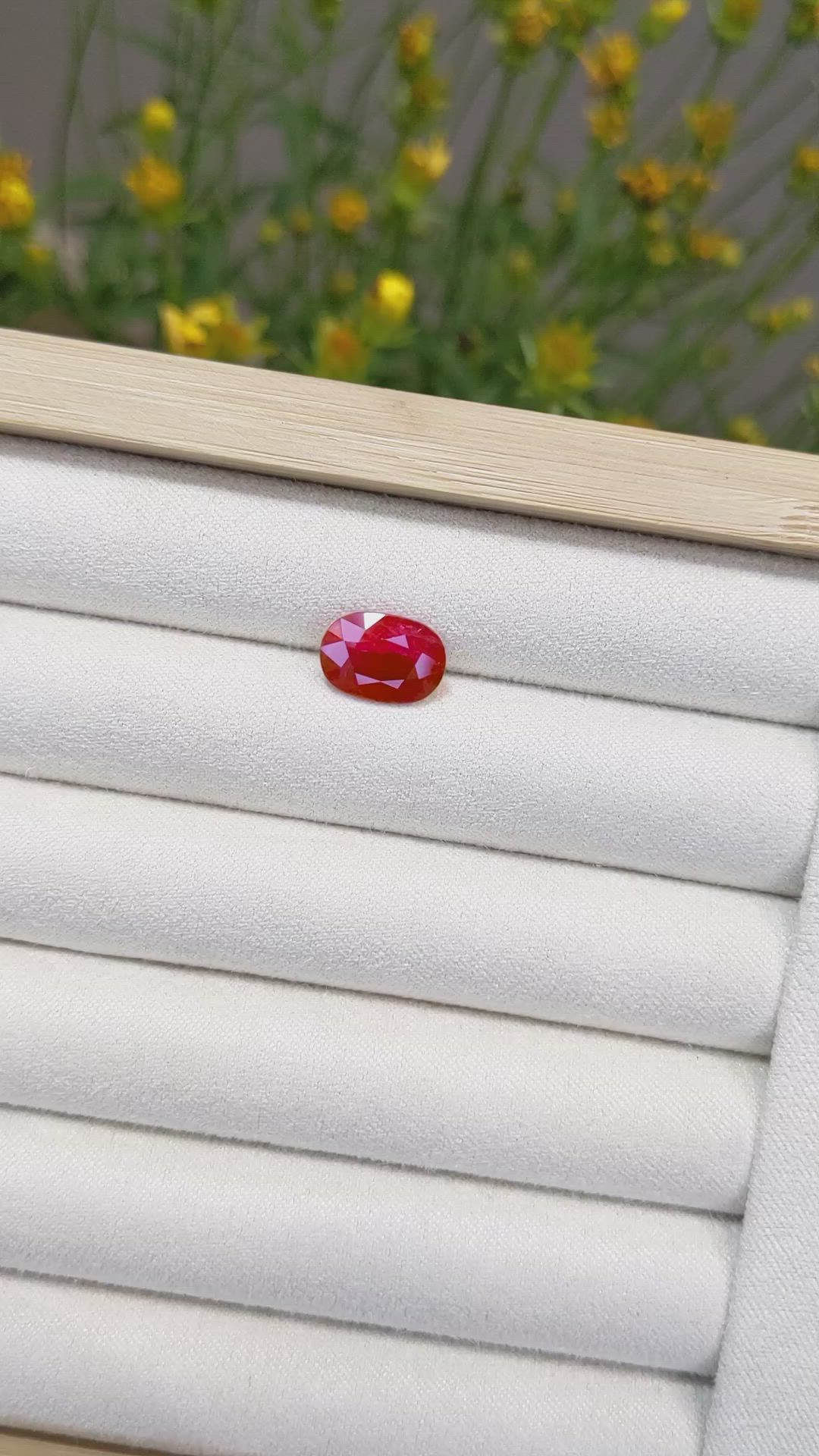 3.87 Ct. Ruby from Mozambique Size Video