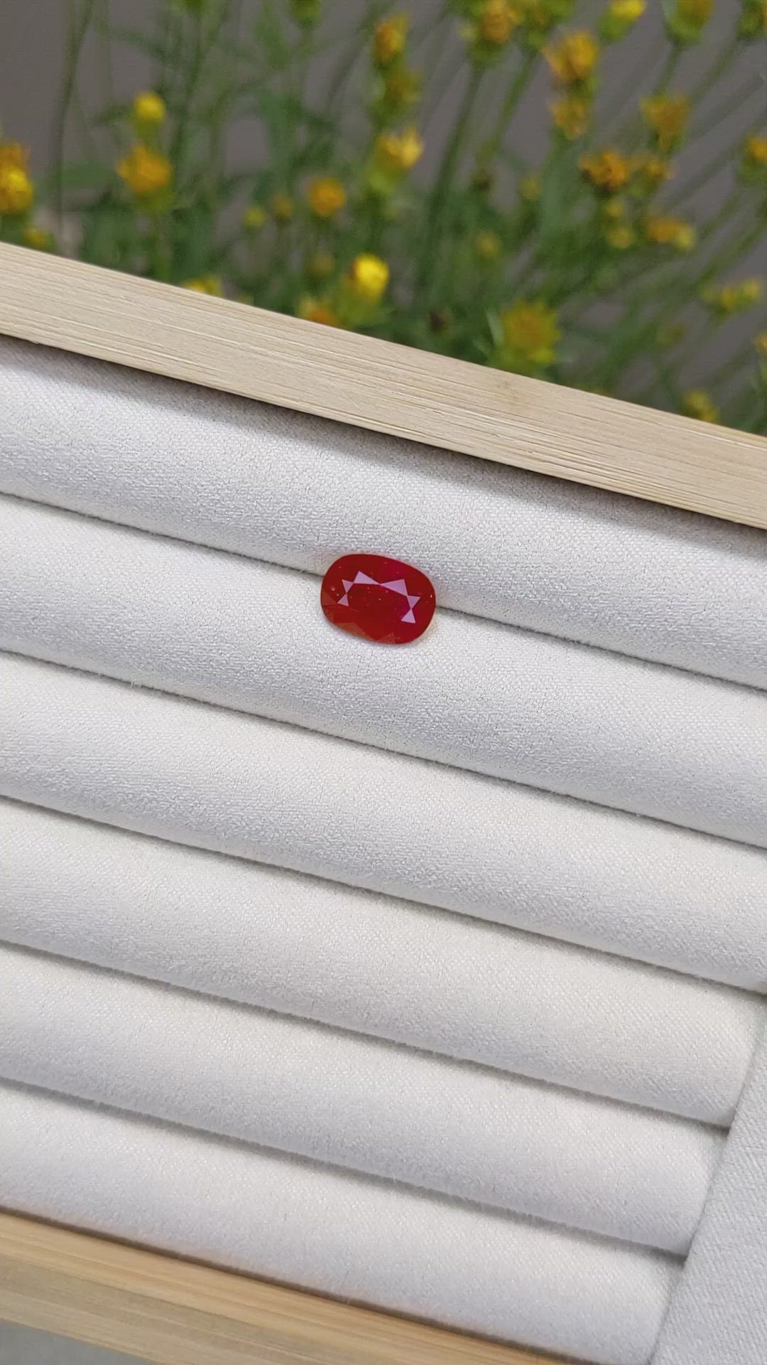 3.82 Ct. Ruby from Mozambique Size Video